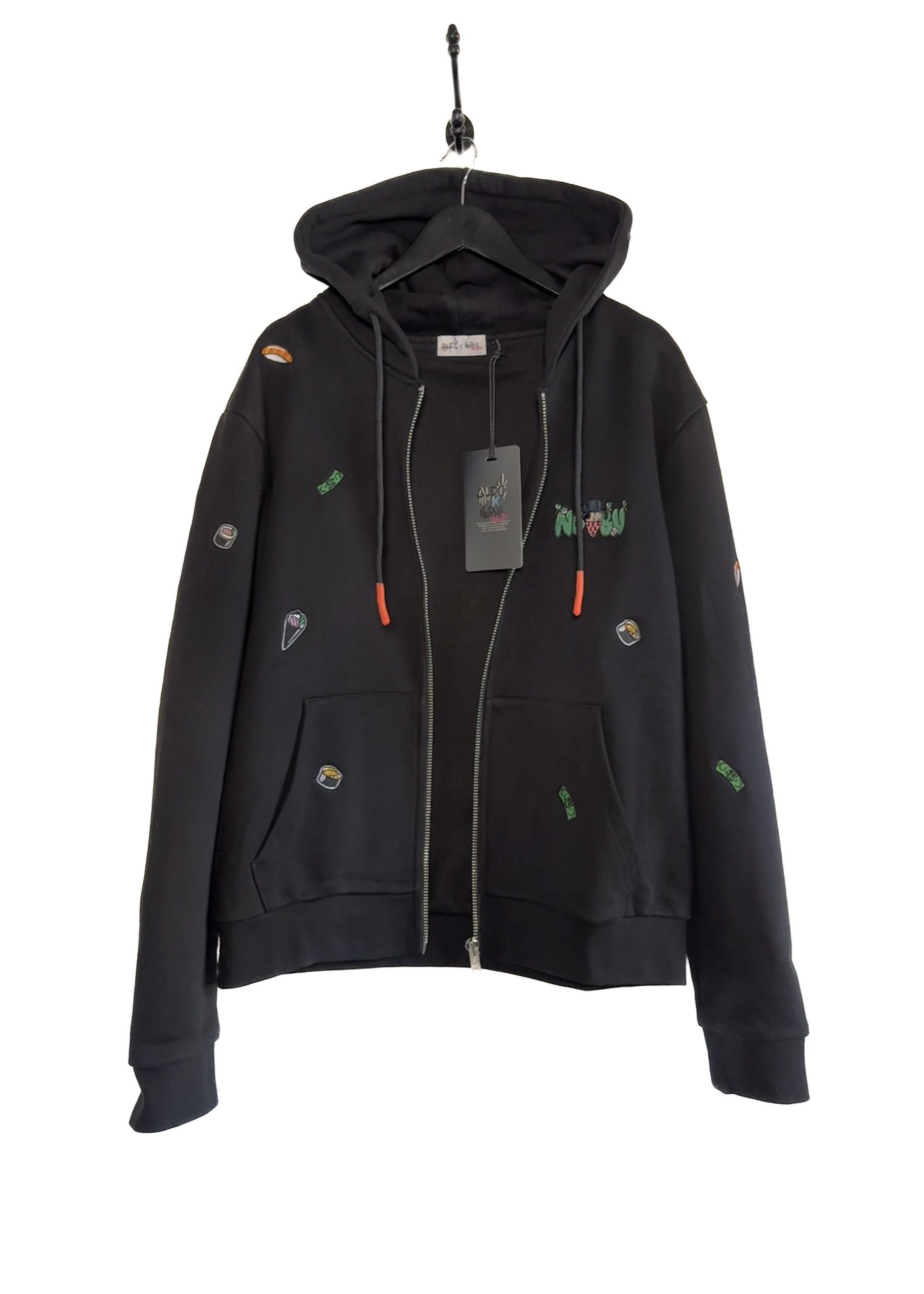 Alec Monopoly Alec Monopoly Nobu Malibu Sushi All Over Black Hoodie Size US XL / EU 56 / 4 - 4 Thumbnail