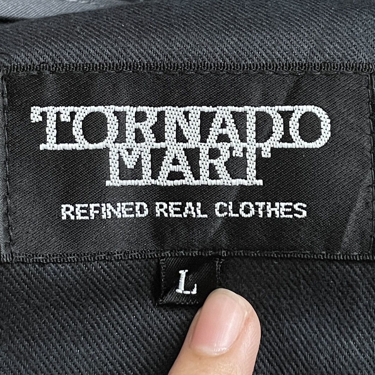 14th Addiction × Le Grande Bleu (L.G.B.) × Tornado Mart Vintage Japanese Brand Tornado Mart Waxed Jacket 2000s Size L / US 10 / IT 46 - 10 Thumbnail