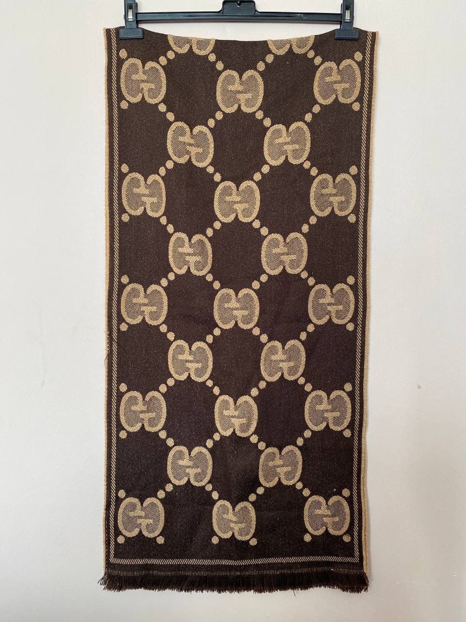 Designer × Gucci 📌 GUCCI Scarf GG Logo 'Lady Nest Lux' - Brown/beige/gold Size ONE SIZE - 7 Thumbnail