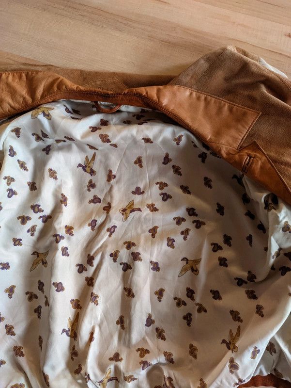 Vintage Albackens Light Brown Nubuck Leather Jacket Size US XL / EU 56 / 4 - 10 Thumbnail