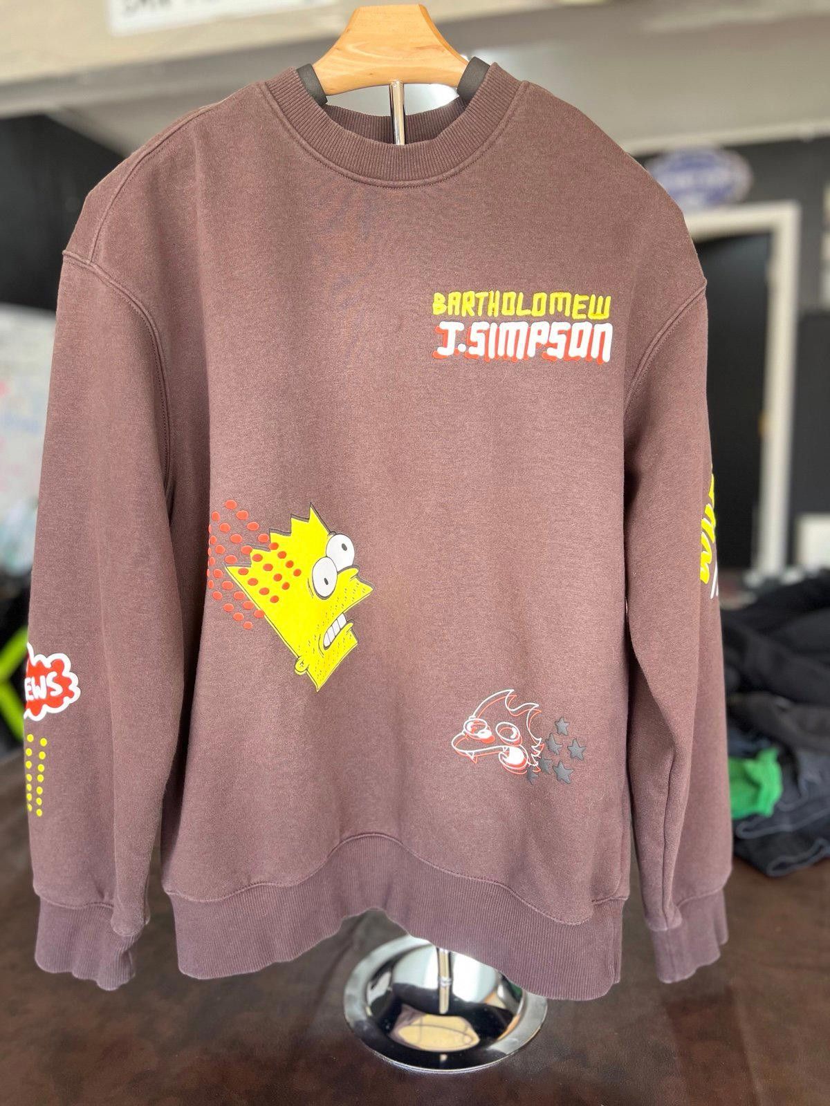 Designer Simpsons H&M Bart Simpson Brown Relaxed Fit Jumper Sweater Size US XS / EU 42 / 0 - 1 Thumbnail