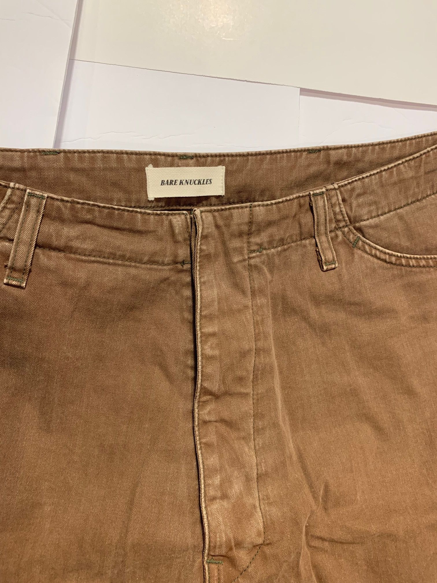Bare Knuckles HBT Service Shorts Mustang Brown Size US 38 / EU 54 - 4 Thumbnail