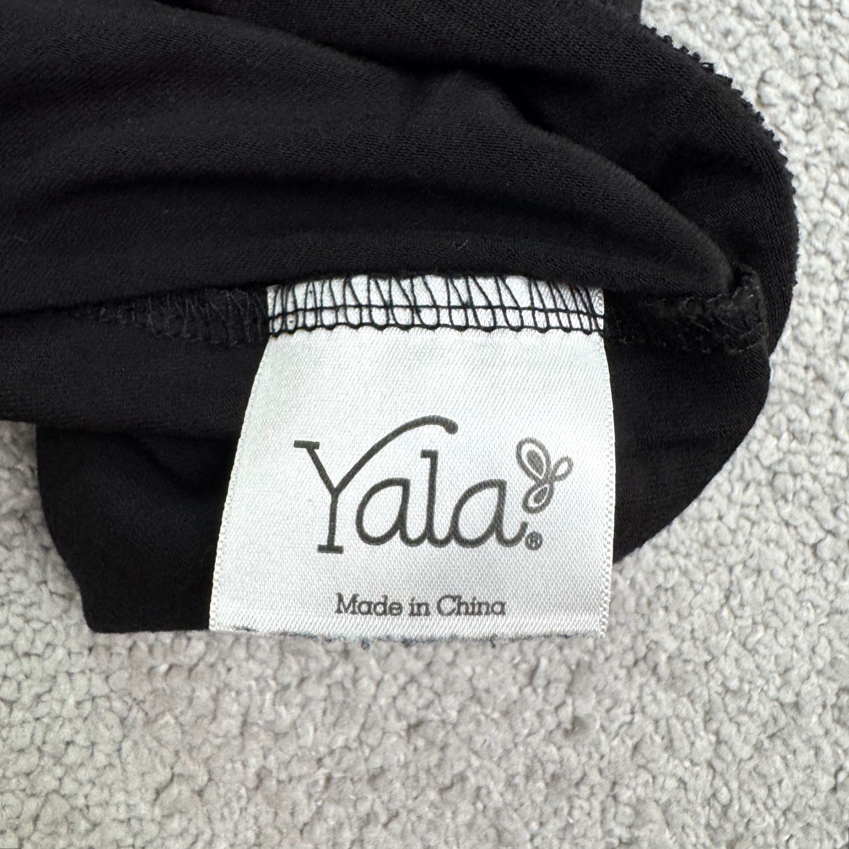 Vintage Yala Shirt Dress Womens Large Black 3/4 Sleeve Boat Neck A-Line T-Shirt Dress Vintage No Size L / US 10 / IT 46 - 5 Thumbnail