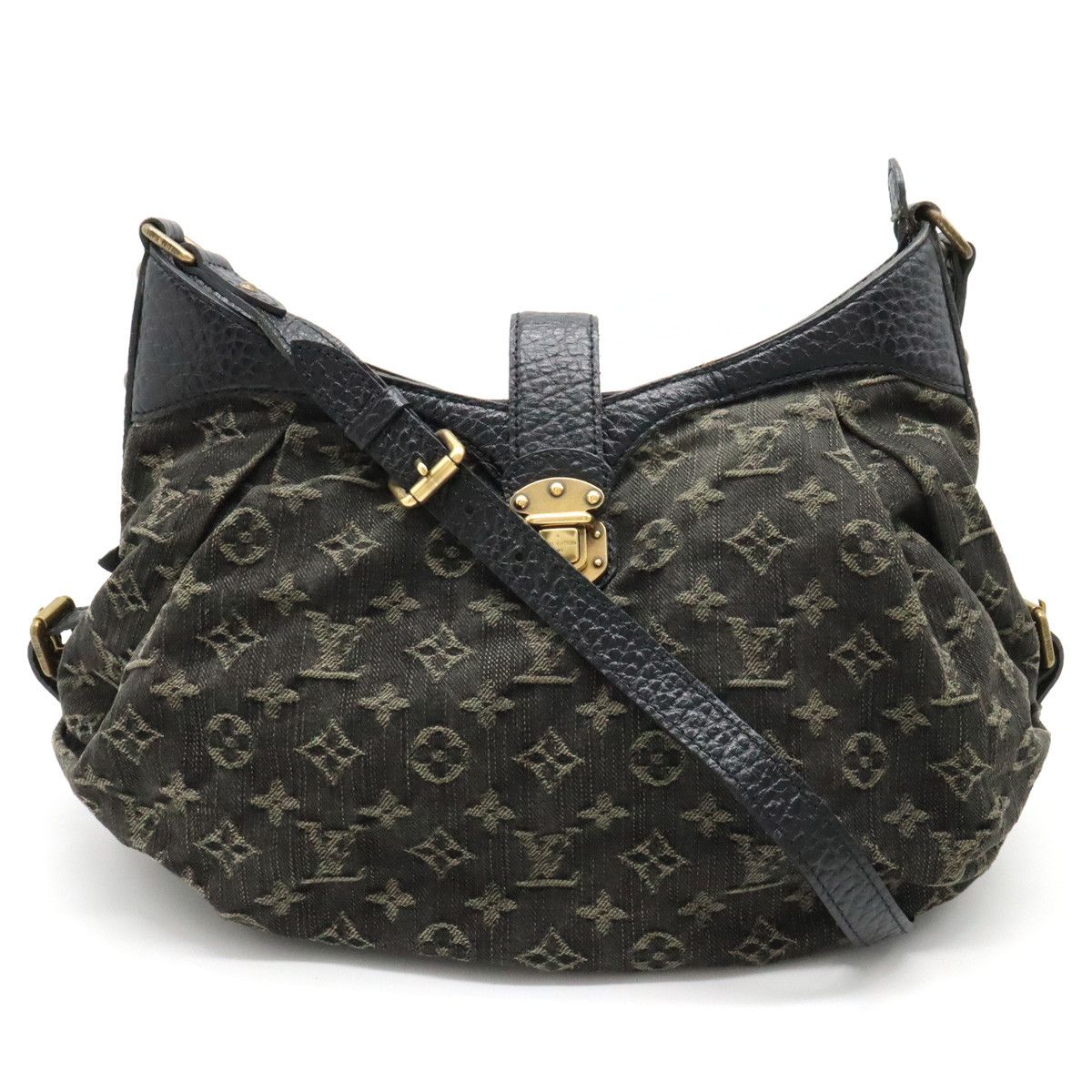 Louis Vuitton Monogram Denim XS Diagonal Leather Noir Black