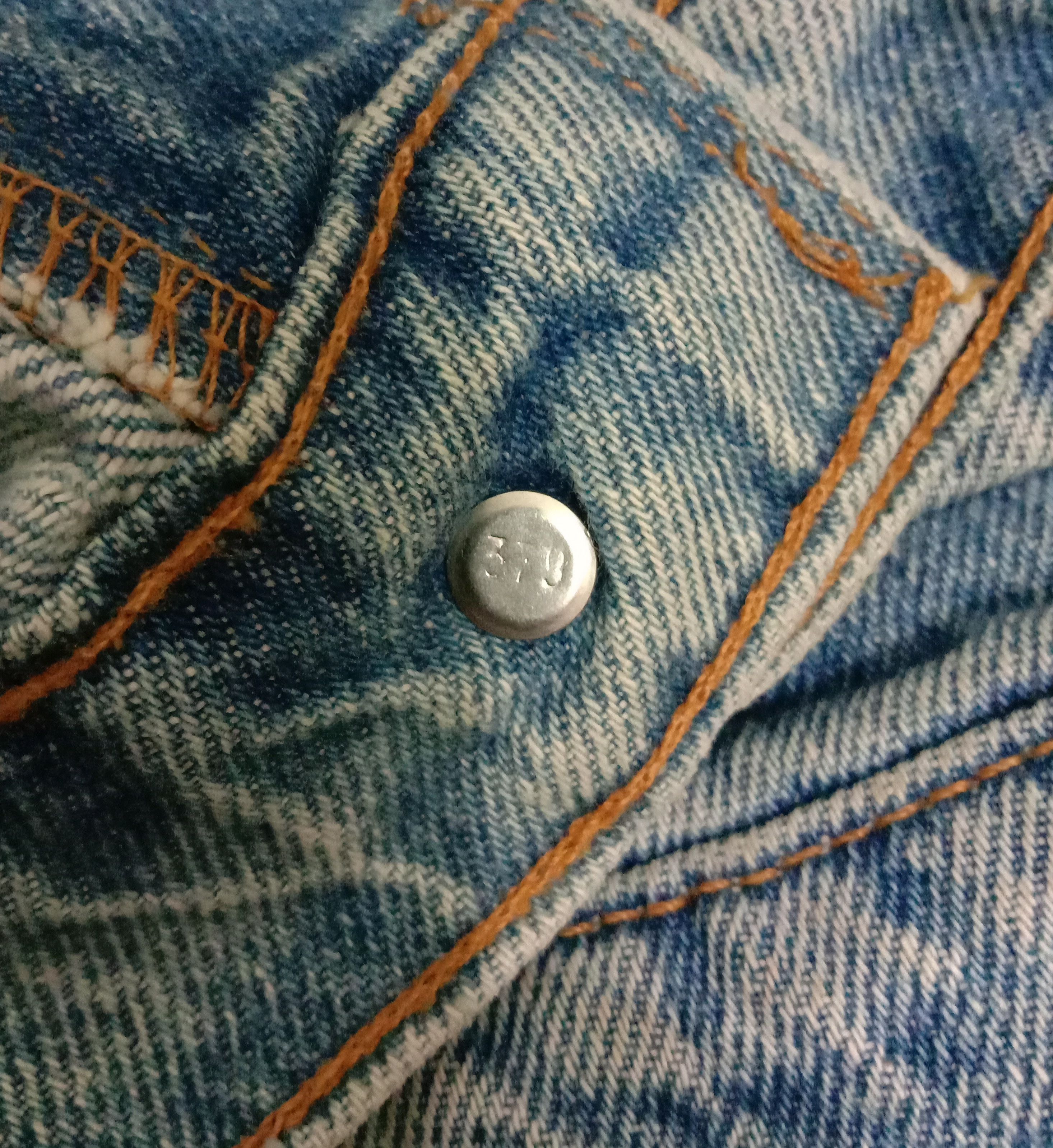 Levi's Vintage 90s Levi's 521 Jeans Blue Wash Tapered Fit Denim Size 33" - 10 Thumbnail