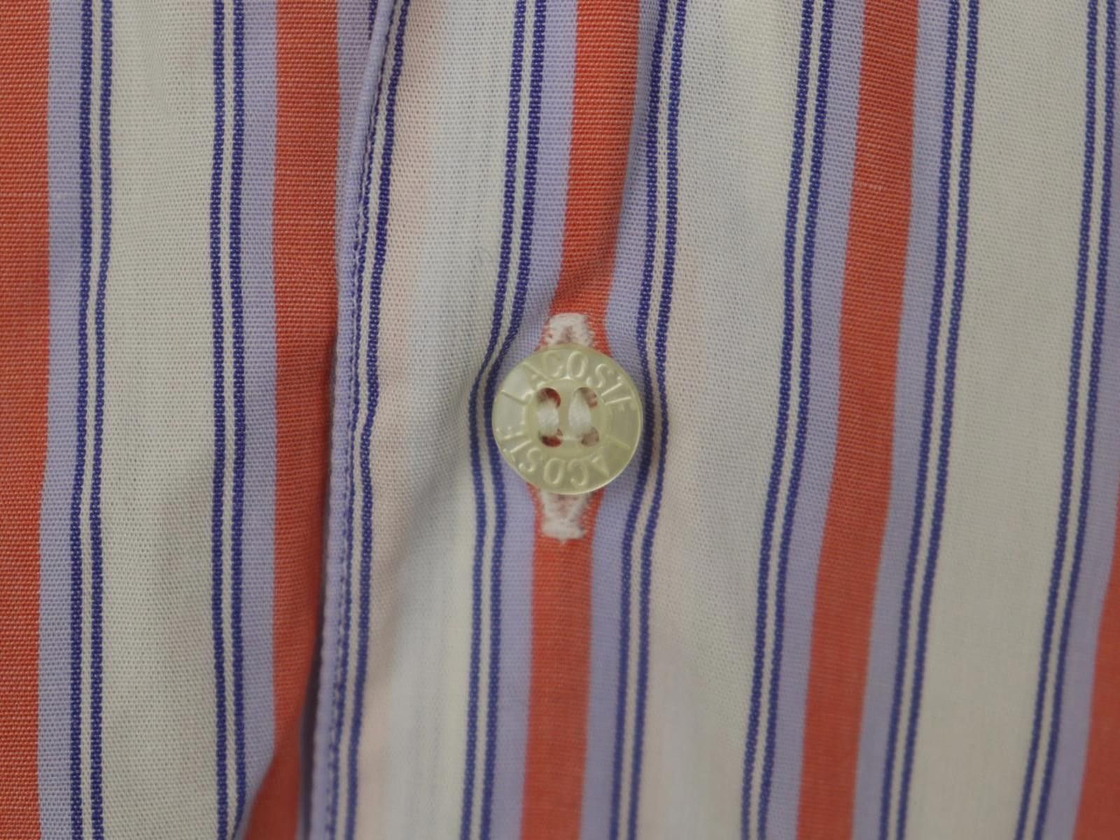 Lacoste Lacoste Multi Striped Collared Chest Button-Up Shirt Size 46 Size US M / EU 48-50 / 2 - 4 Thumbnail