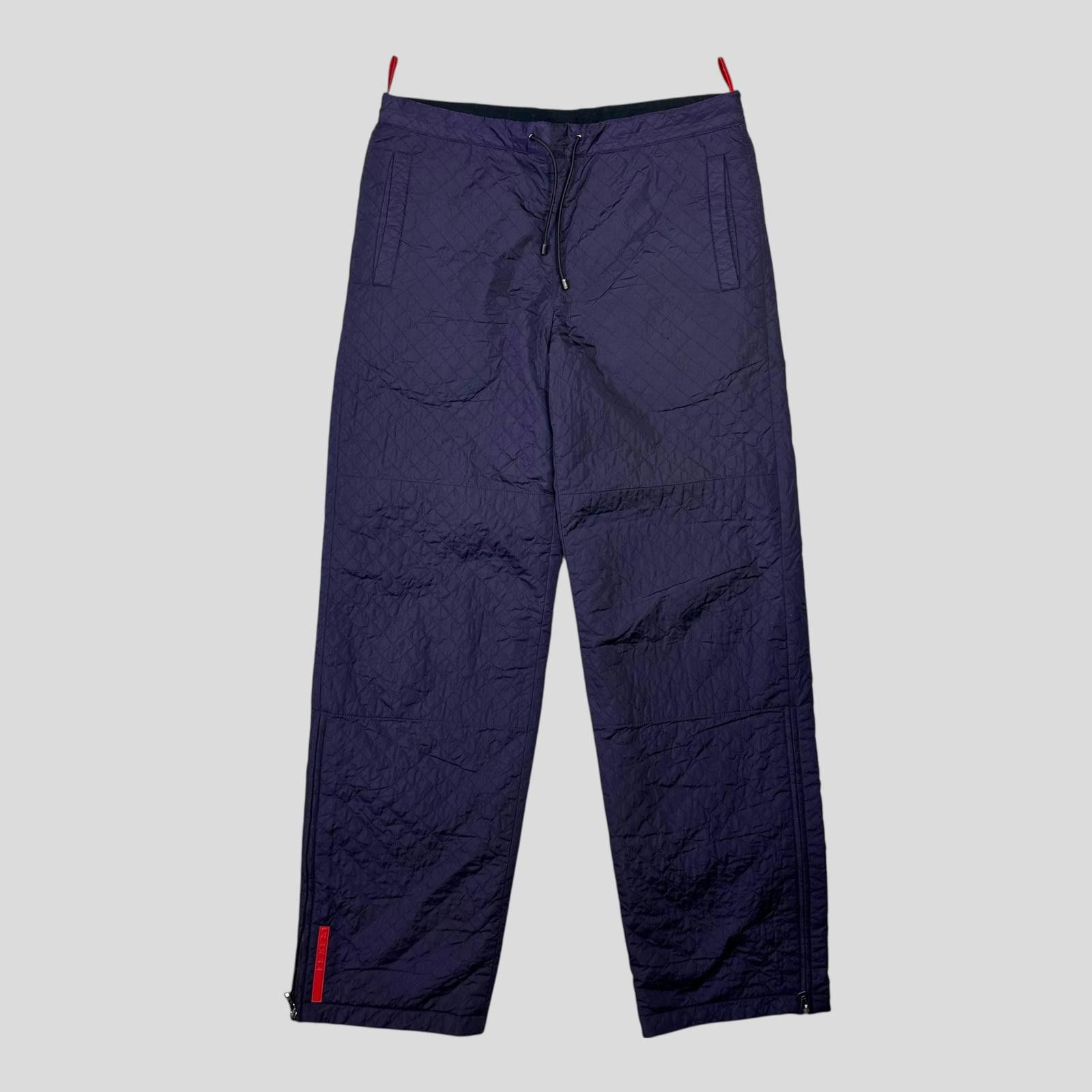 Prada Prada Sport AW00 Reversible Quilted Fleece Trousers - IT46 Size US 31 - 4 Thumbnail
