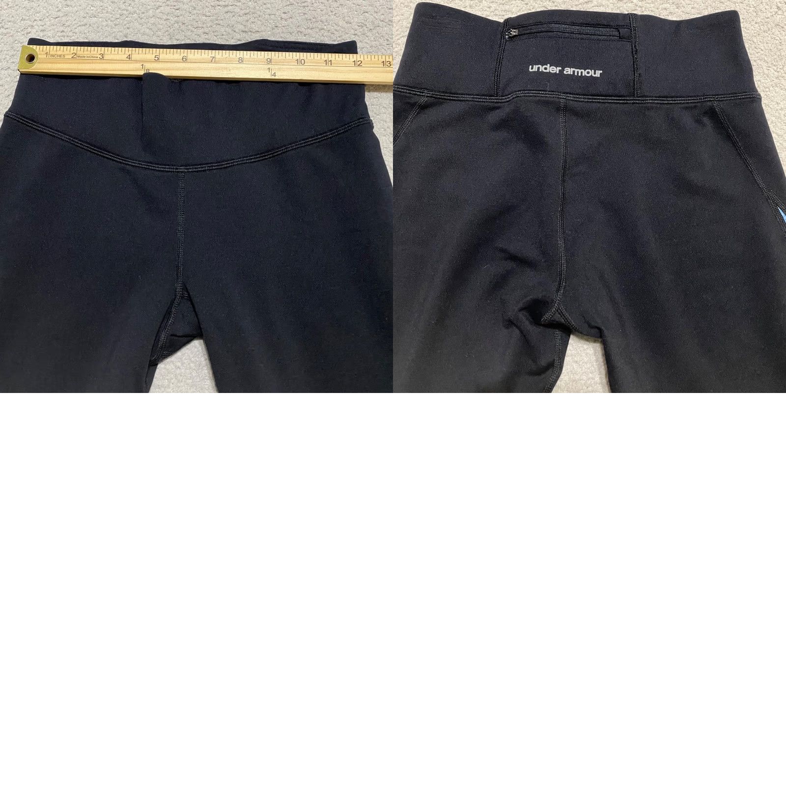 Under Armour Under Armour Women’s Small Leggings Black Ankle Yoga Gym Compression Coldgear Shirt? Size 28" / US 6 / IT 42 - 8 Thumbnail