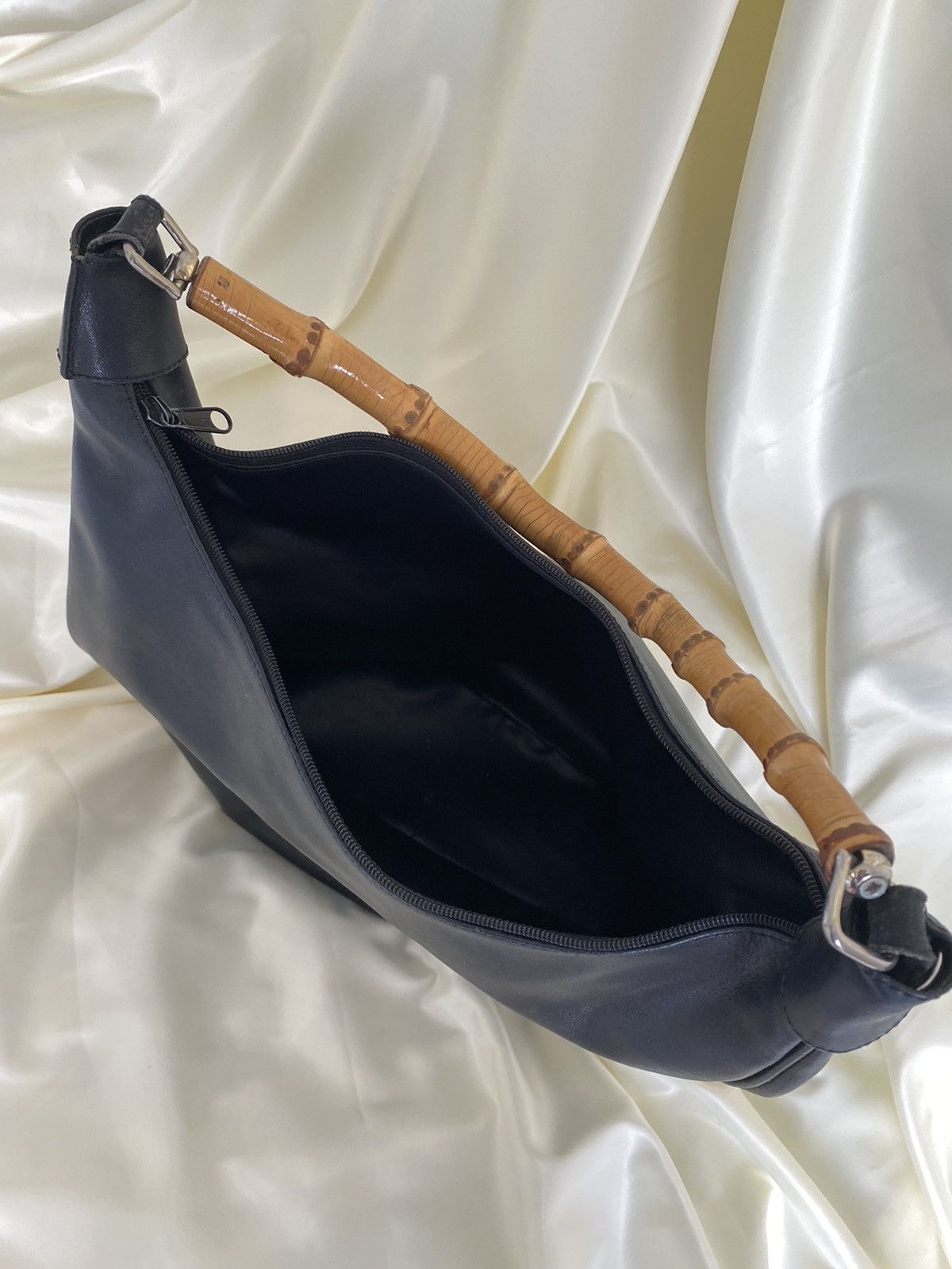 Vintage Vintage leatherette bamboo shoulder bag Size ONE SIZE - 6 Thumbnail