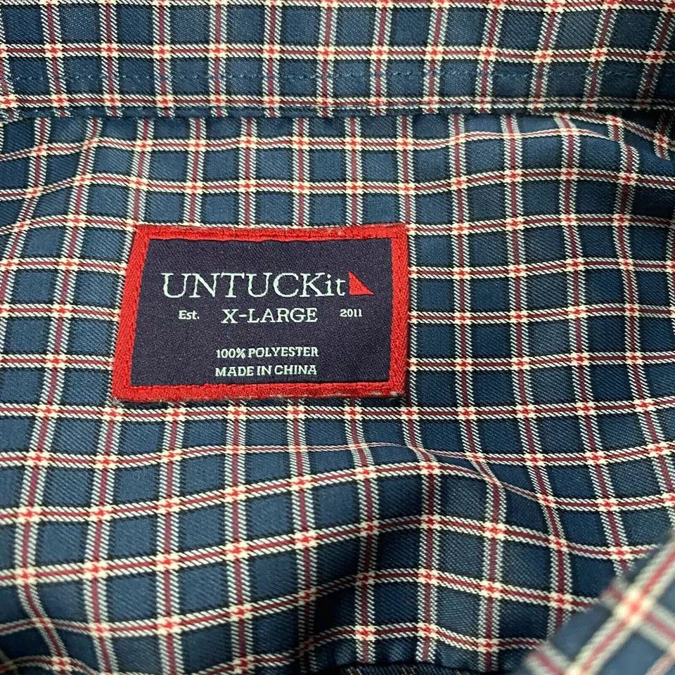UNTUCKit Untuckit Shirt Men's Tattersall Check Button Down XL Size US XL / EU 56 / 4 - 3 Thumbnail