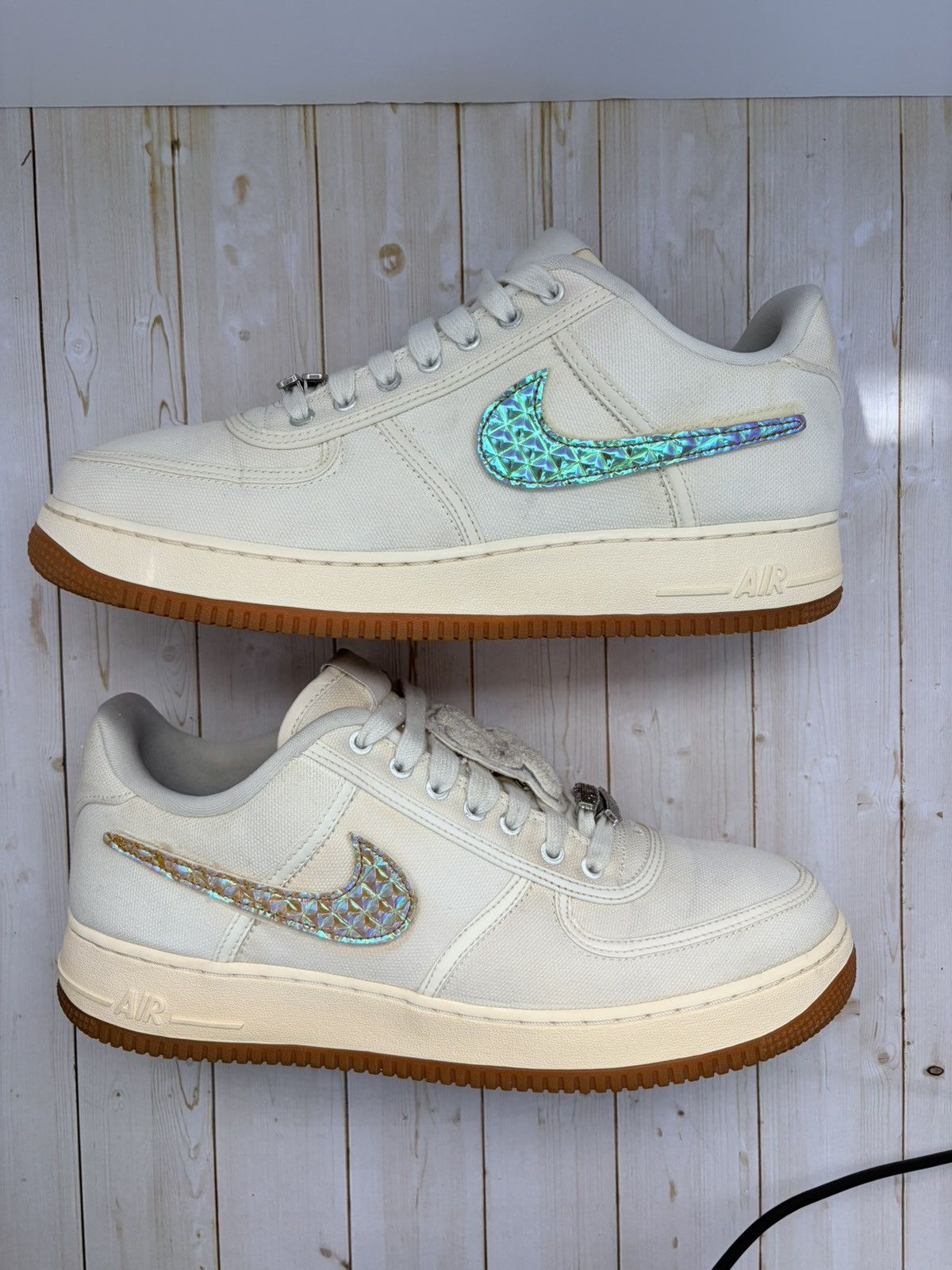Nike × Travis Scott Nike Air Force 1 Travis Scott Sail Size 11.5 Size US 11.5 / EU 44-45 - 5 Thumbnail