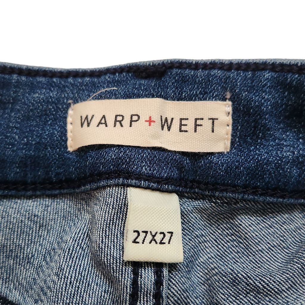 Warpweft Company Warp + Weft Ladies Waist Size 27 JFK New York City Blue Dist Size 27" / US 4 / IT 40 - 3 Thumbnail