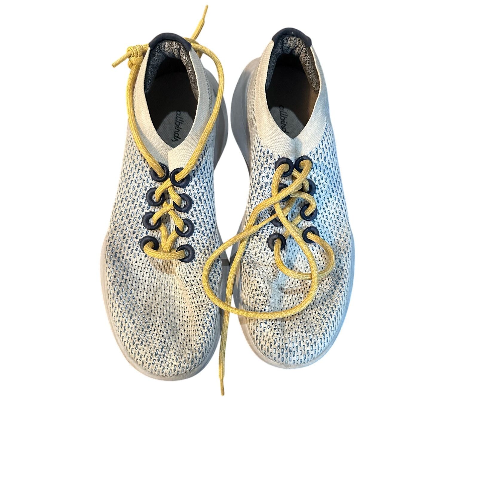 Allbirds Allbirds mens tree dasher size 11.5 blue with yellow ties Size US 11.5 / EU 44-45 - 1 Thumbnail