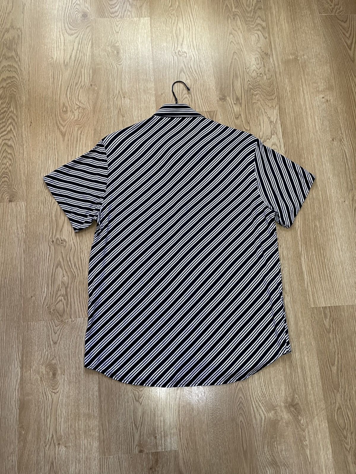 Emporio Armani Emporio Armani Striped Short Sleeve Shirt M/L Over Fit Size US M / EU 48-50 / 2 - 11 Thumbnail