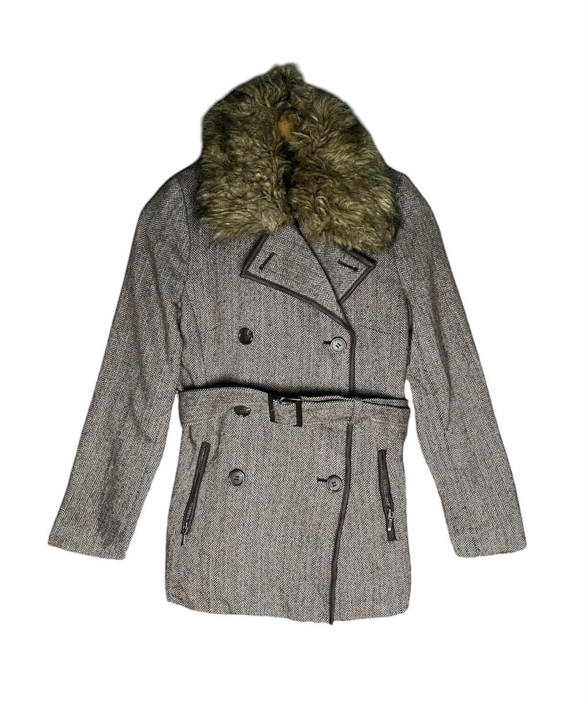 Comme Ca Ism × Japanese Brand Comme Ca Ism Wool Fur tranch coat Size M / US 6-8 / IT 42-44 - 1 Thumbnail