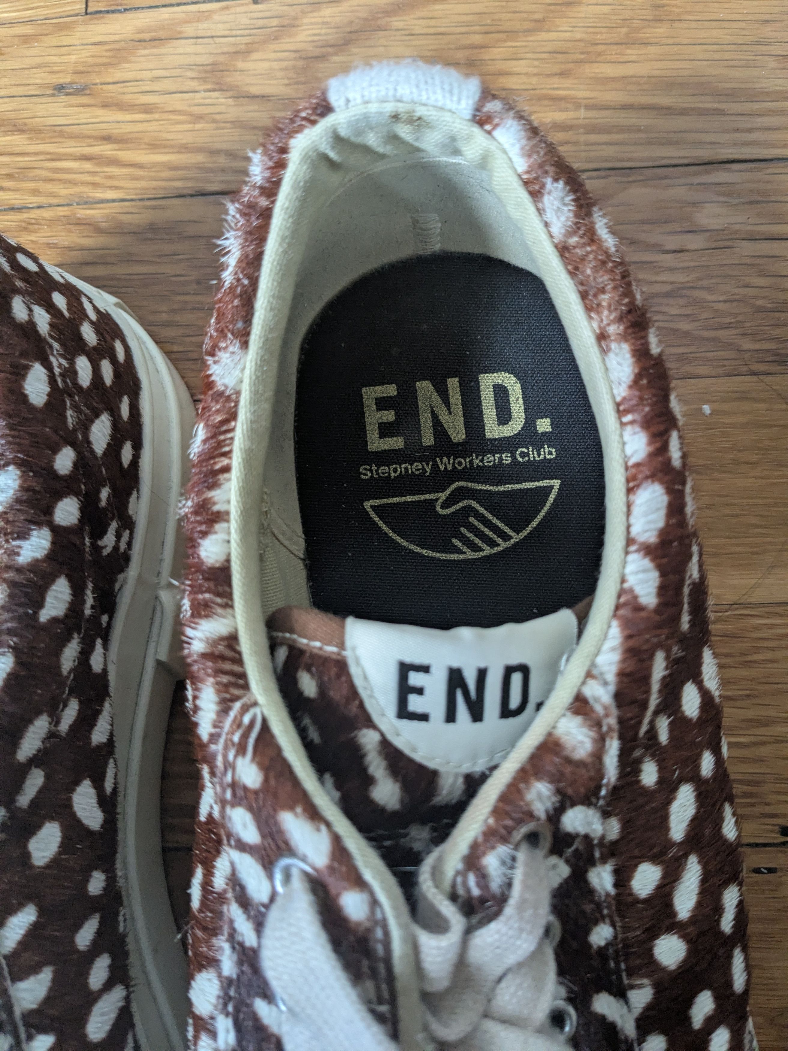 Stepney Workers Club END collaboration ponyhair sneakers Size US 12 / EU 45 - 6 Thumbnail