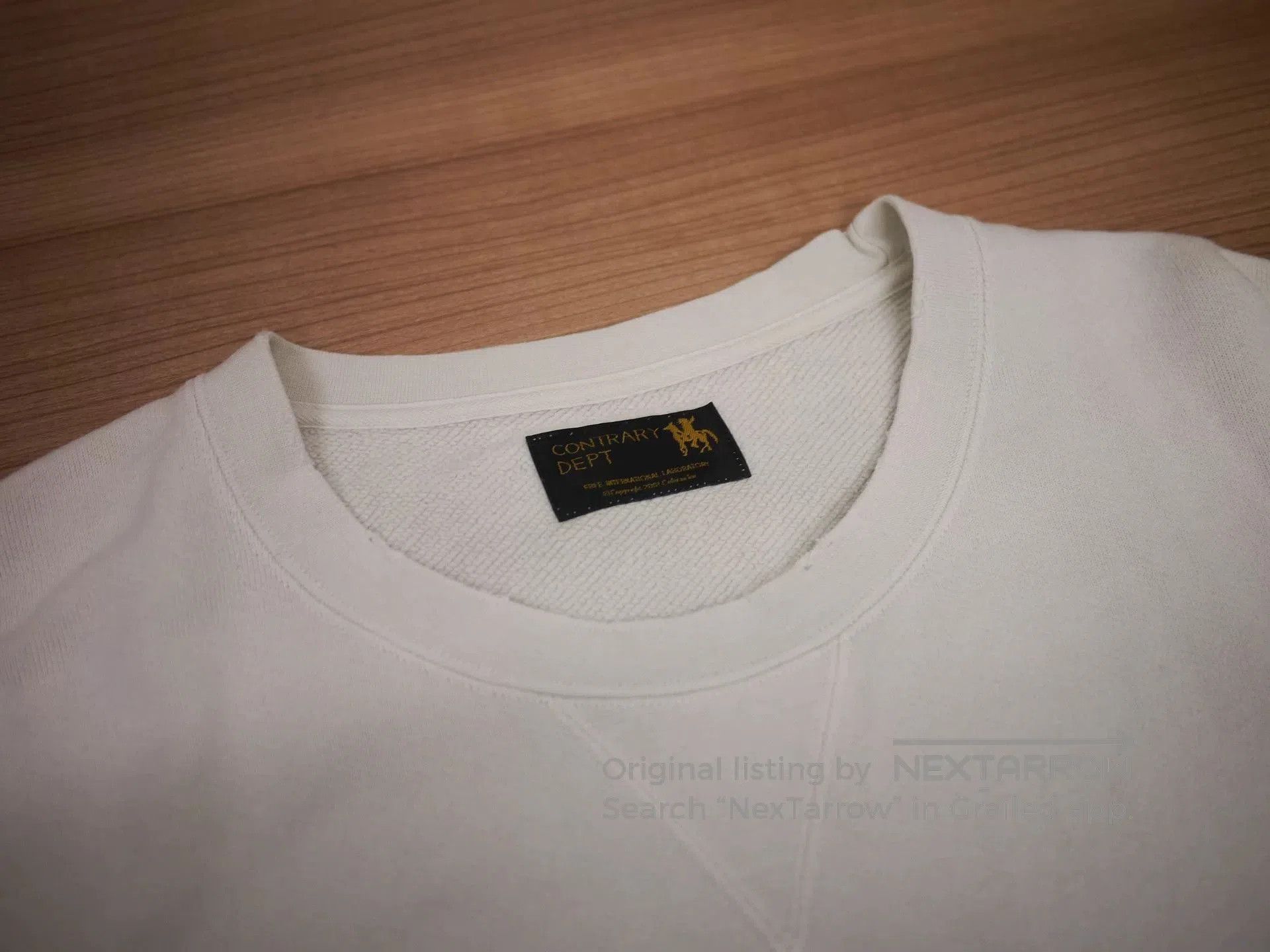 Visvim Visvim Jumbo Sweat 3/4 Crash Off White. Size US L / EU 52-54 / 3 - 4 Thumbnail