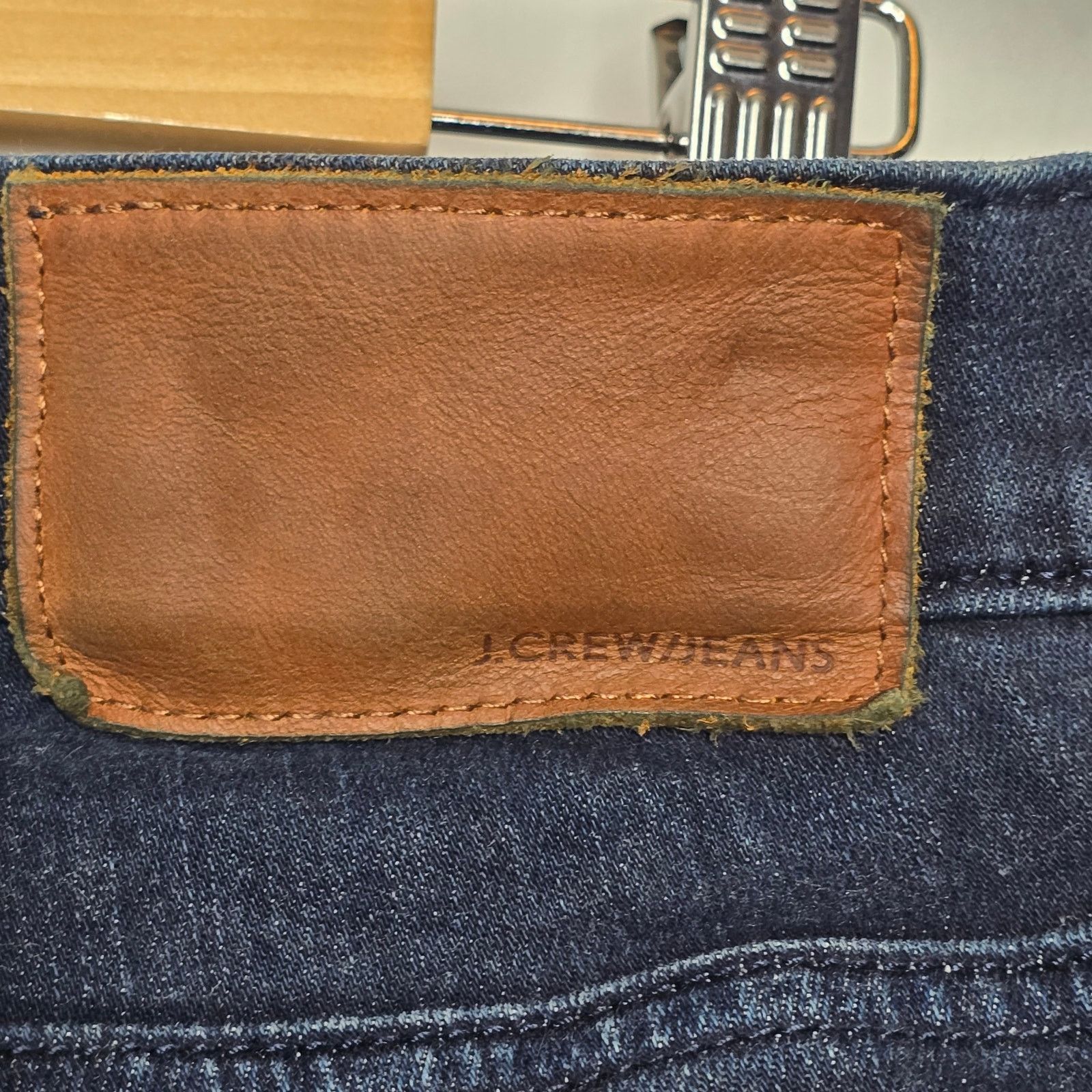 J.Crew J. Crew Dark Wash Slim Fit Stretch Blue Denim Jeans W33 L34 Size US 33 - 6 Thumbnail