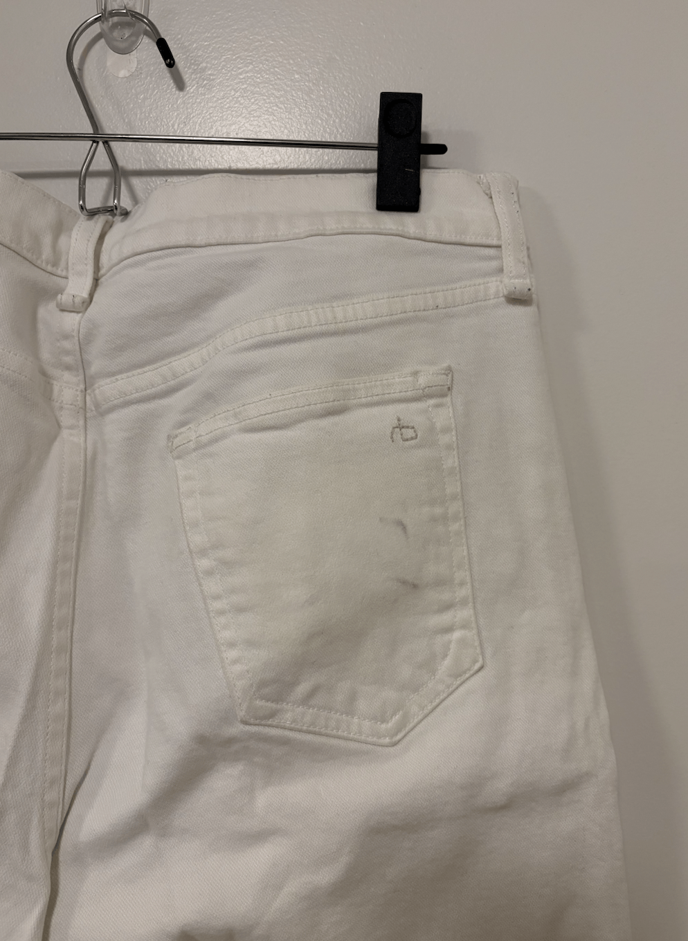 Rag & Bone Rag & Bone Slim Fit Size 2 White Jeans Size US 32 / EU 48 - 5 Thumbnail