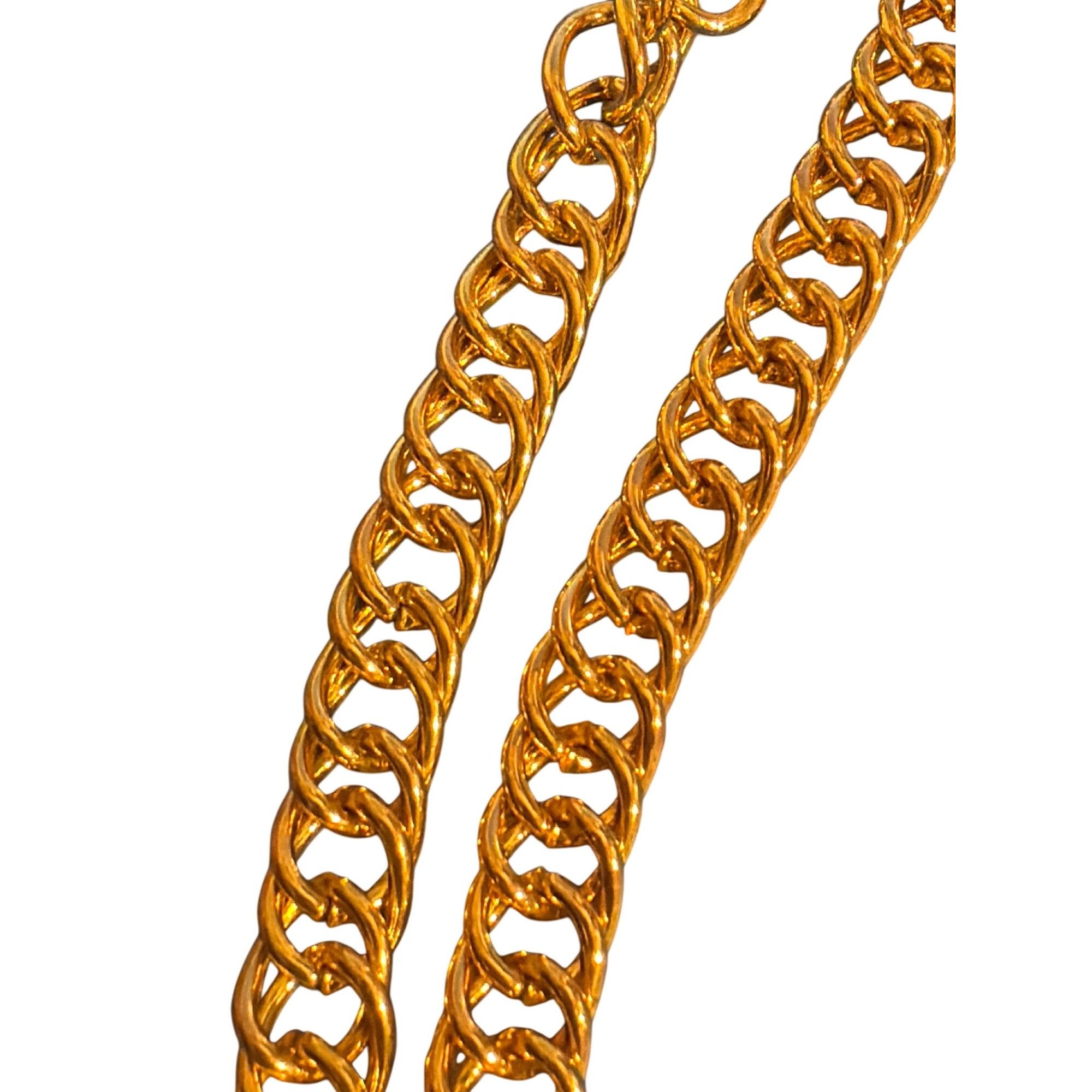 Other Gold Tone Dollar Sign Pendant Necklace Rhinestones Cosplay H Size ONE SIZE - 3 Thumbnail