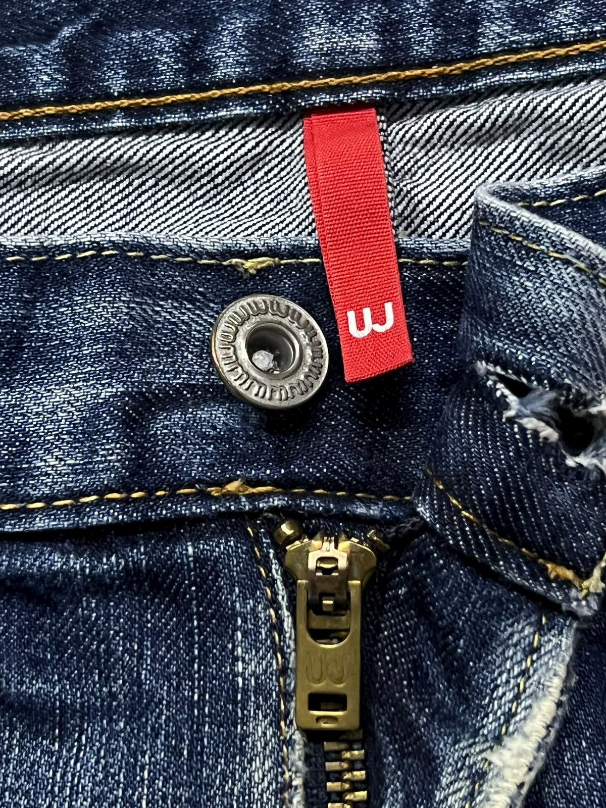 Uniqlo Vintage Uniqlo UJ S002 Japan - Faded Wash, Distressed Denim Size US 34 / EU 50 - 11 Thumbnail