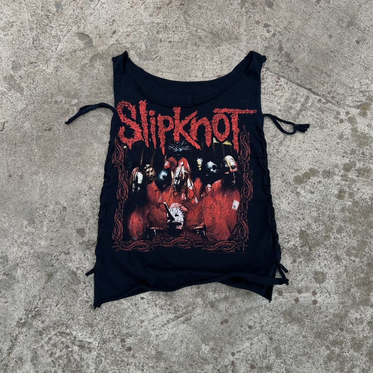 Band Tees × Vintage Vintage Slipknot Tank Top Sleeveless Band Rock Crazy Custom Size S / US 4 / IT 40 - 1 Thumbnail