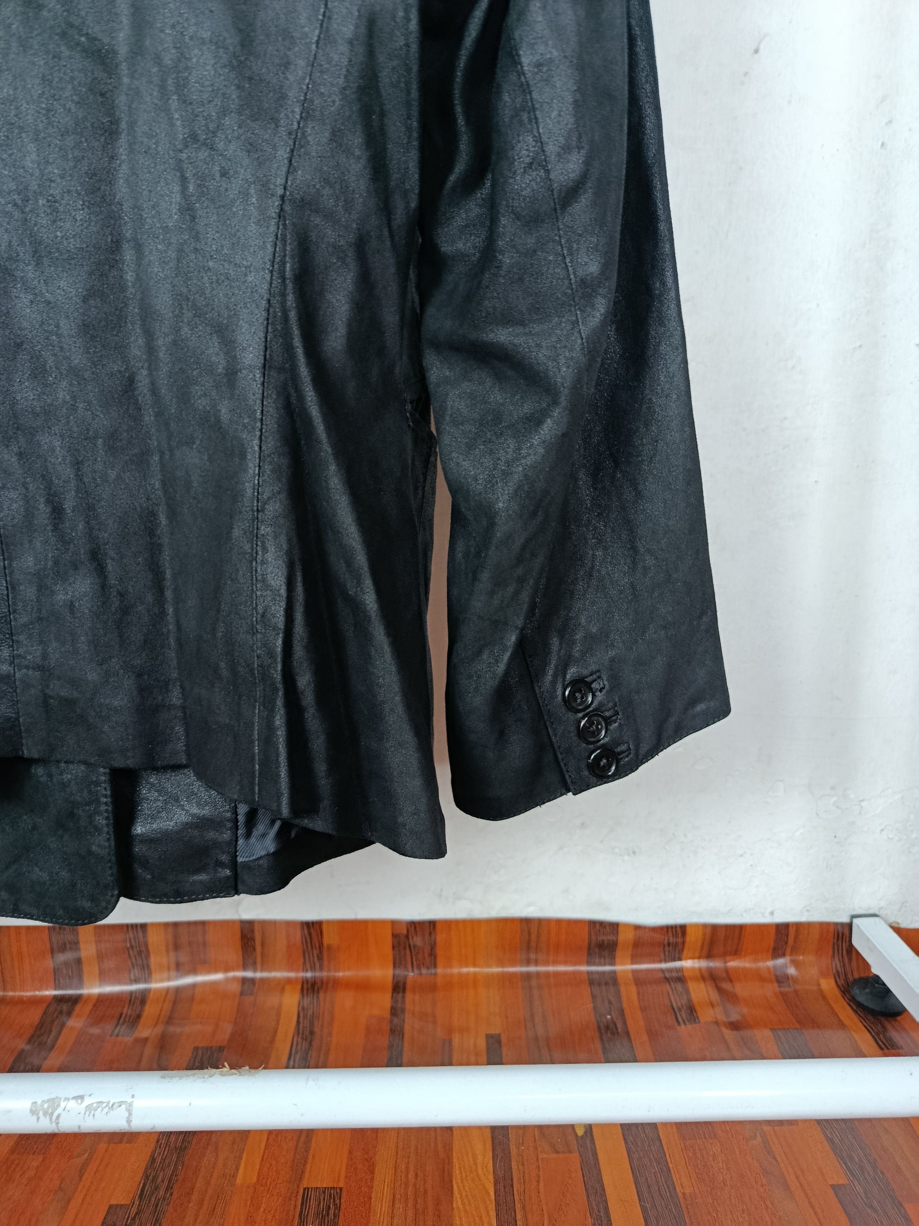 Ann Demeulemeester Vintage 00s Ann Demeulemeester Leather Blazer Size M / US 6-8 / IT 42-44 - 11 Thumbnail