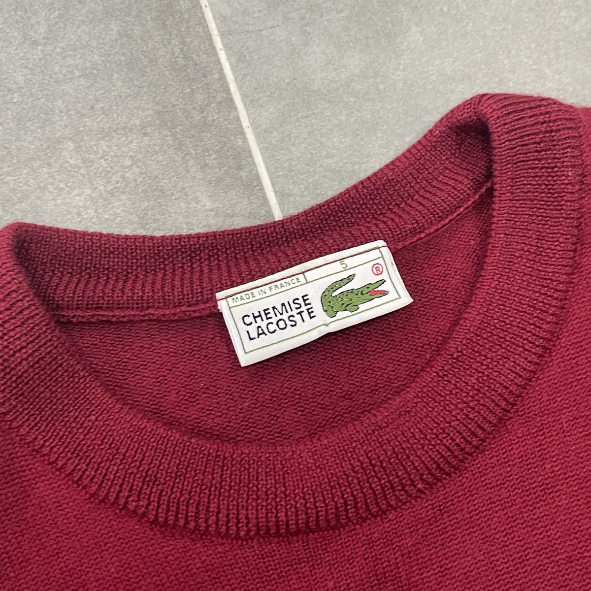 Lacoste × Vintage Vintage Lacoste Chemise Wool Sweater Size 5 (M) Size US M / EU 48-50 / 2 - 8 Thumbnail