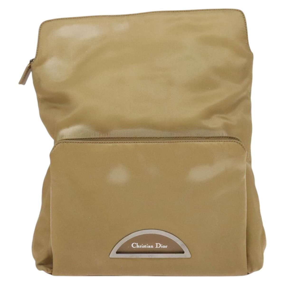 Dior DIOR Backpack Nylon Beige Silver Size ONE SIZE - 2 Thumbnail