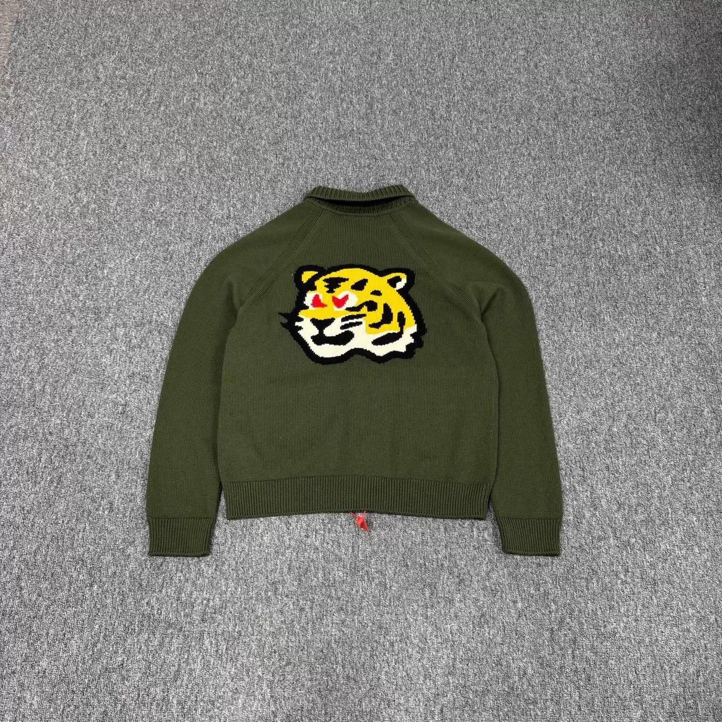 Louis Vuitton LV x nigo knit cardigan military green tiger XL Size US XL / EU 56 / 4 - 1 Thumbnail