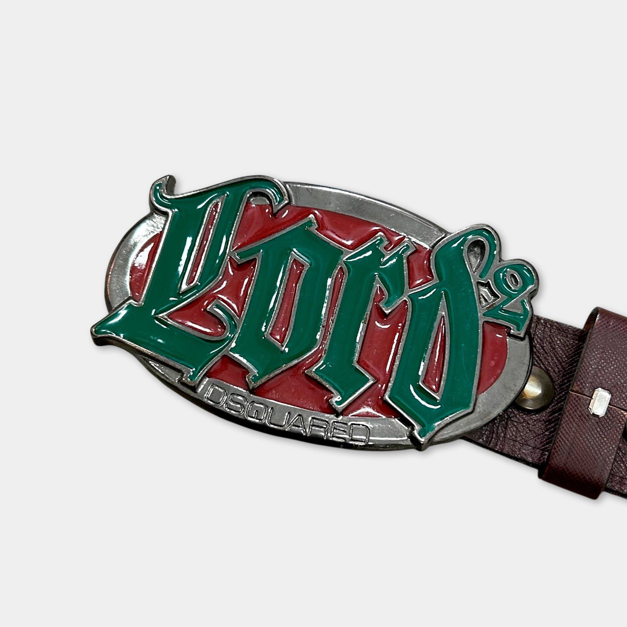 Dsquared2 Dsquared2 "Lord2" Enamel Buckle Belt Size ONE SIZE - 3 Thumbnail
