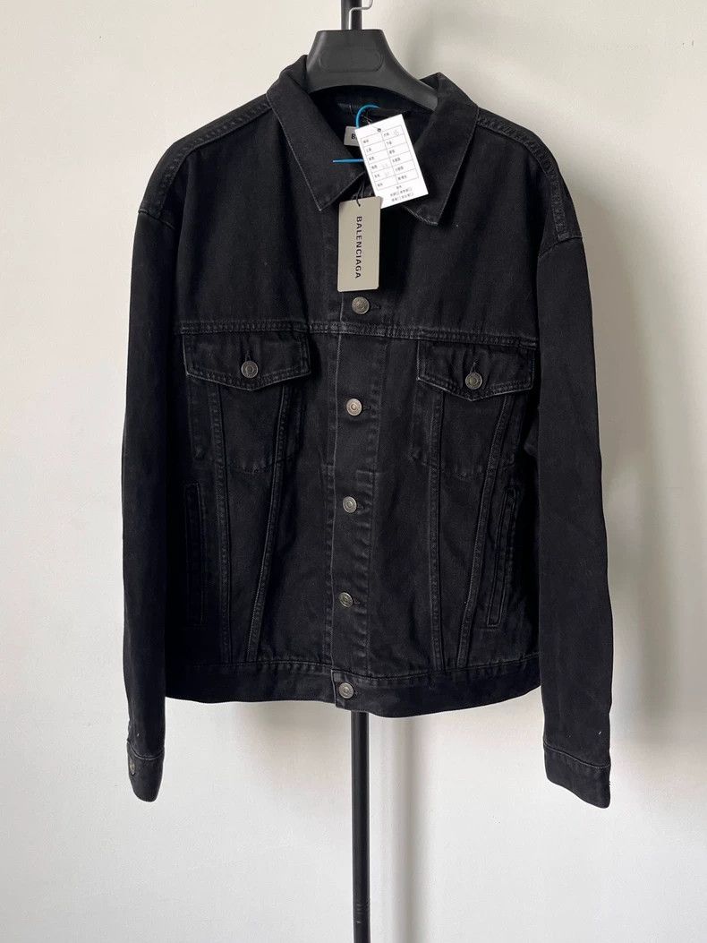Balenciaga Balenciaga size 36 Long sleeve lapel denim jacket with Log Size S / US 4 / IT 40 - 2 Thumbnail
