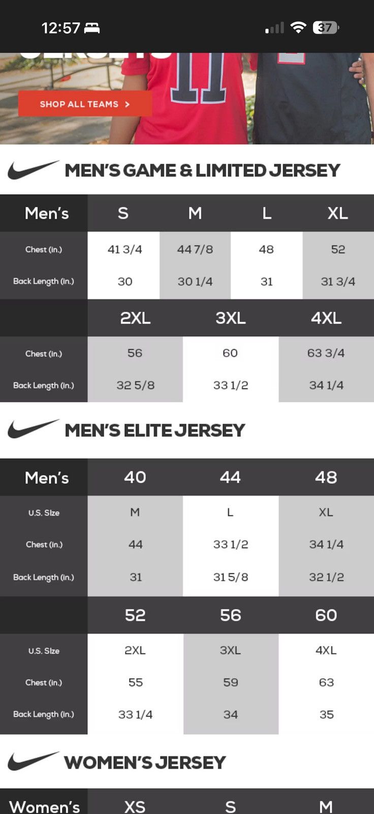 Nike Washington commanders nike atmosphere jersey Size US L / EU 52-54 / 3 - 8 Thumbnail