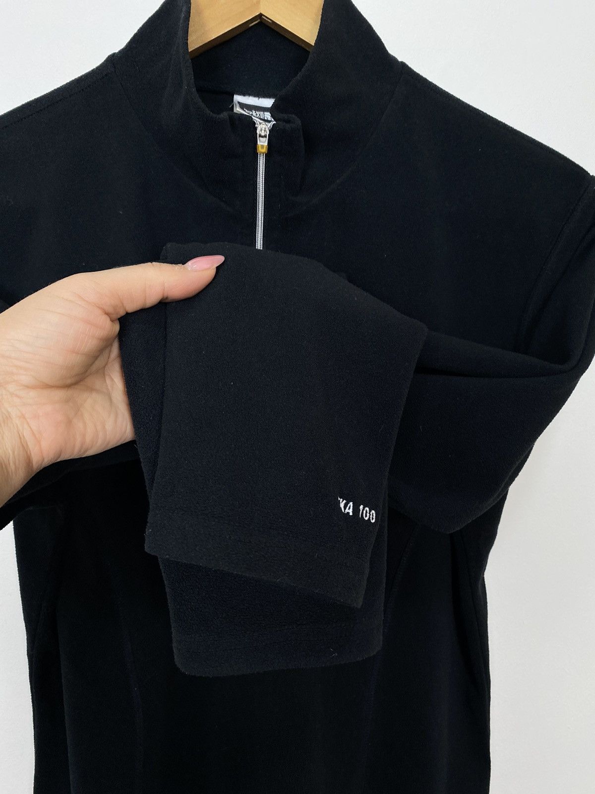 The North Face North Face Fleece Pullover Size L TKA 100 1/4 Zip Black Top Size L / US 10 / IT 46 - 10 Thumbnail