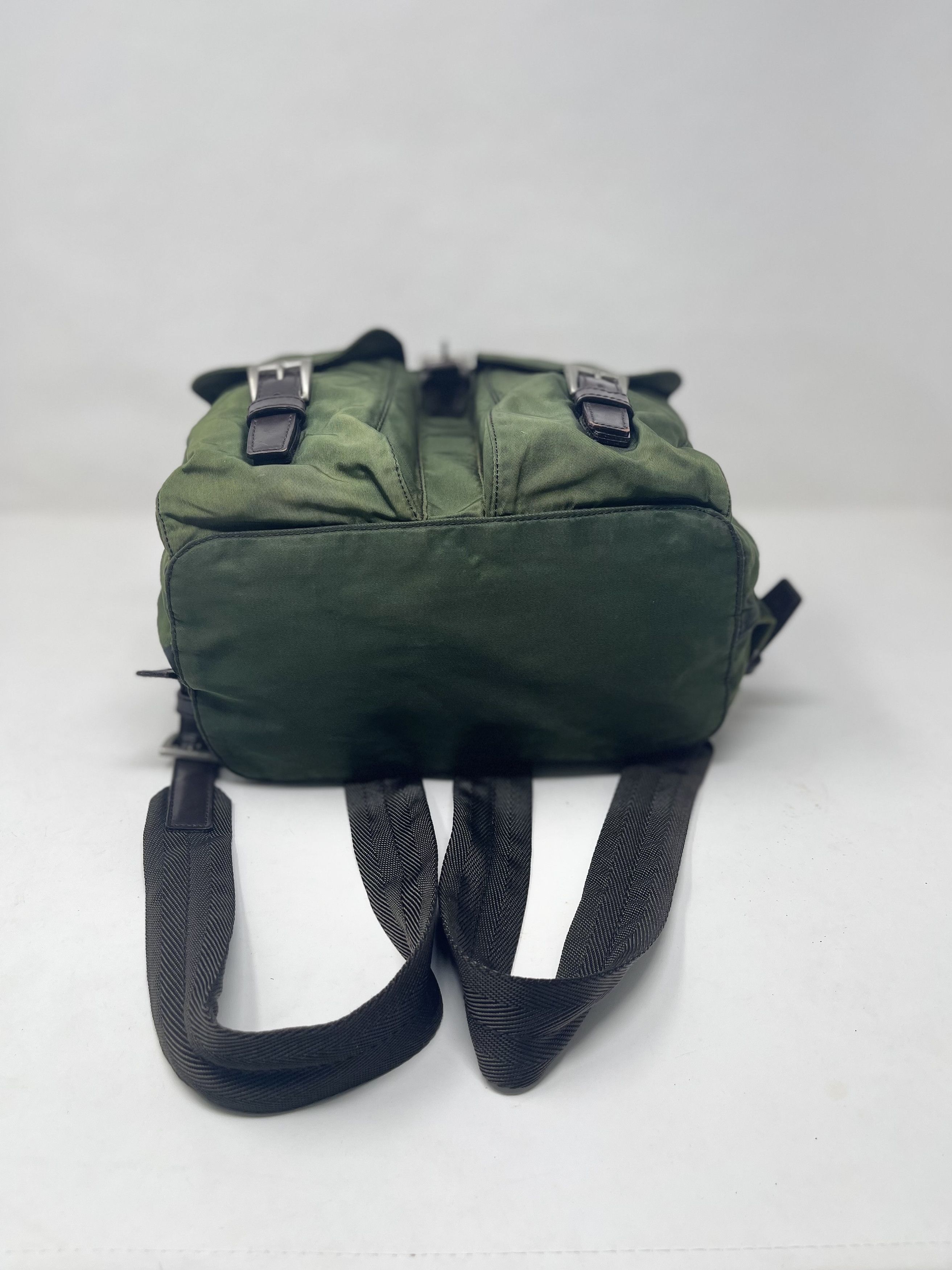 Prada Prada Nylon Green Backpack Size ONE SIZE - 5 Thumbnail