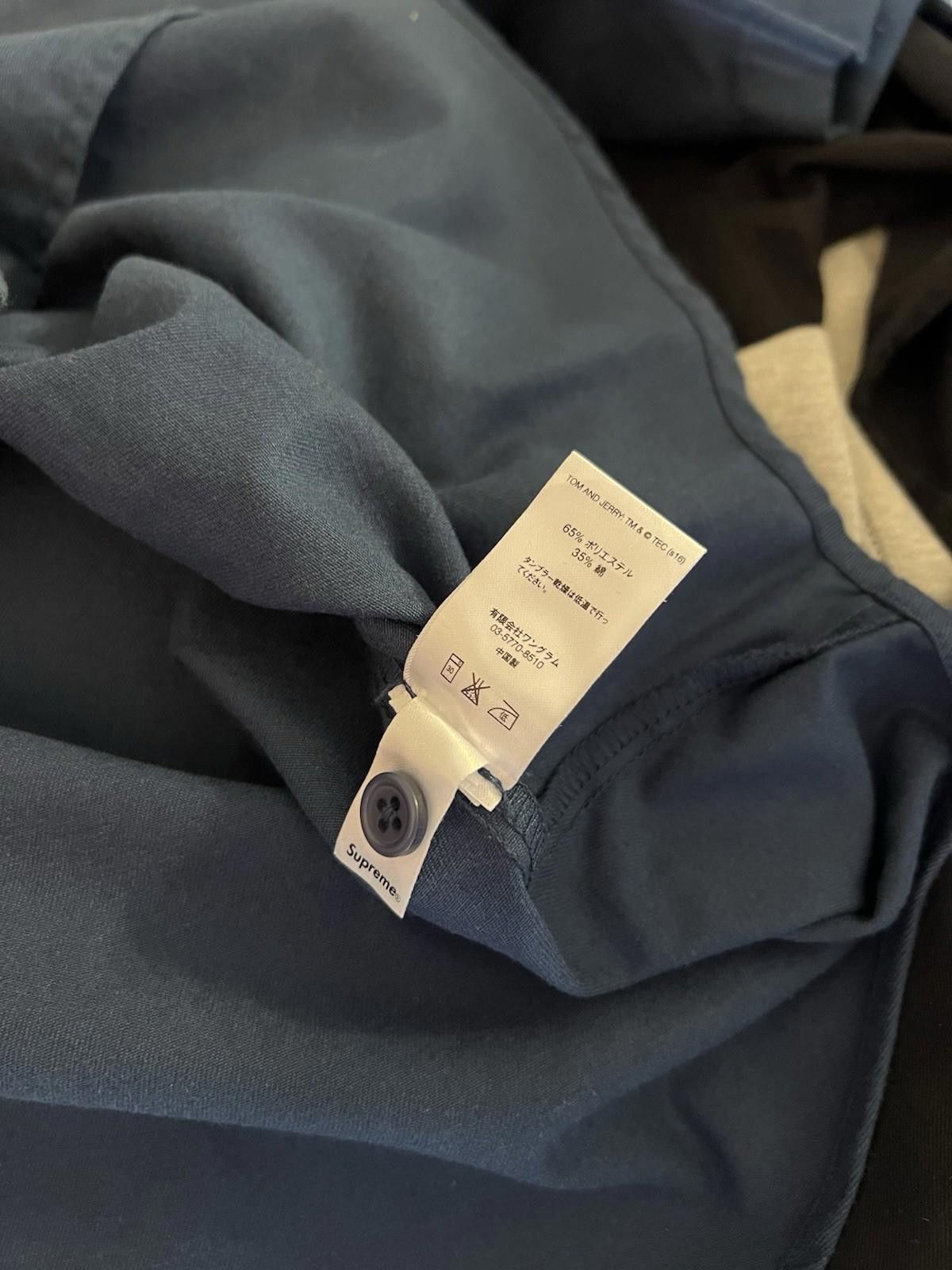 Supreme FW16 SUPREME Tom & Jerry S/S Work Shirt Navy L Size US L / EU 52-54 / 3 - 11 Thumbnail