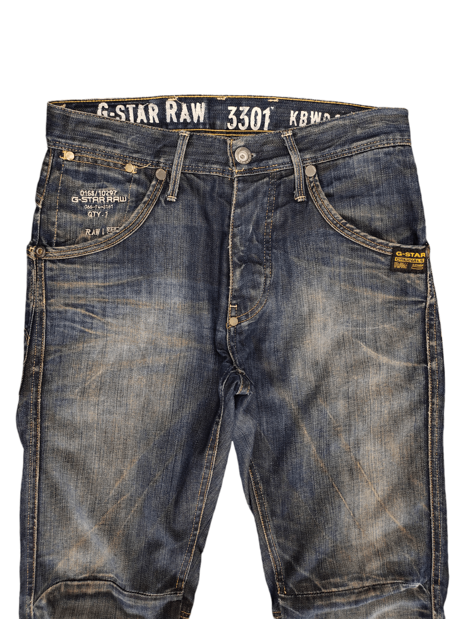 G-Star Vintage Y2k G-Star Raw 3310 Clawmark Distress Faded Jeans Size US 30 / EU 46 - 2 Thumbnail