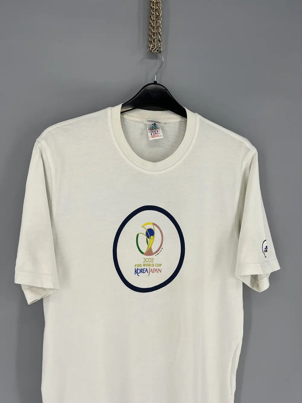 Adidas Adidas 90s Vintage Fifa World Cup Korea Japan Tshirt Rare🔥 Size US L / EU 52-54 / 3 - 5 Thumbnail