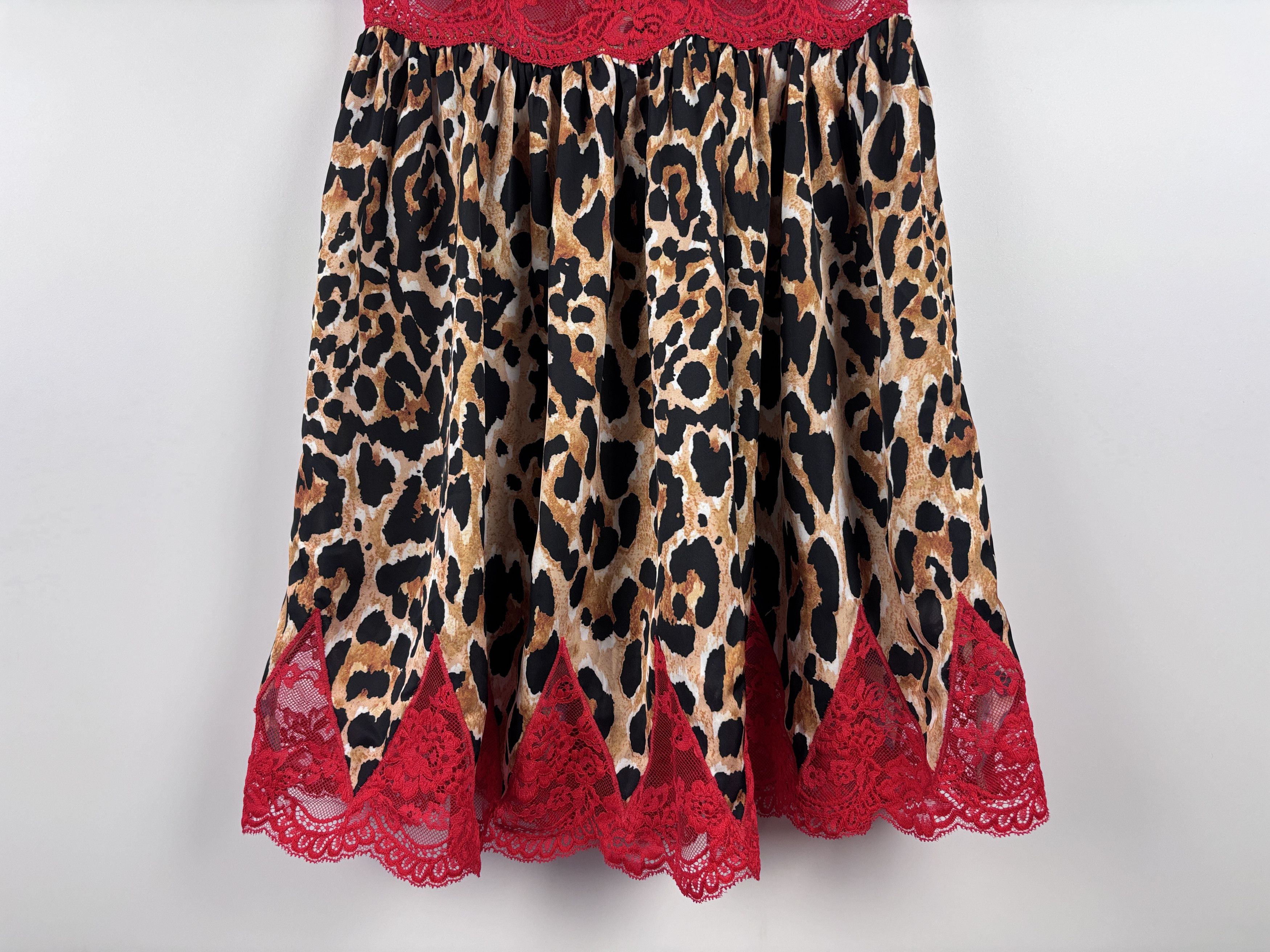 H&M × Paco Rabanne Paco Rabanne x H&M Leopard Mini Lace Dress Multicolor XS Size XS / US 0-2 / IT 36-38 - 4 Thumbnail