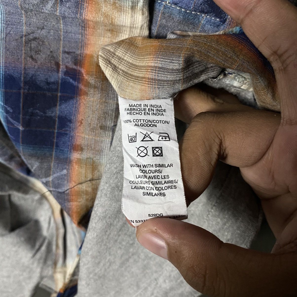 French Connection × Vintage French connection X 365 taku yamane hybird acid plaid shirt Size US M / EU 48-50 / 2 - 6 Thumbnail
