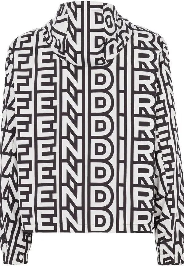 Fendi o1loc1c0824 Cagoule in Black/White Size US XS / EU 42 / 0 - 2 Thumbnail
