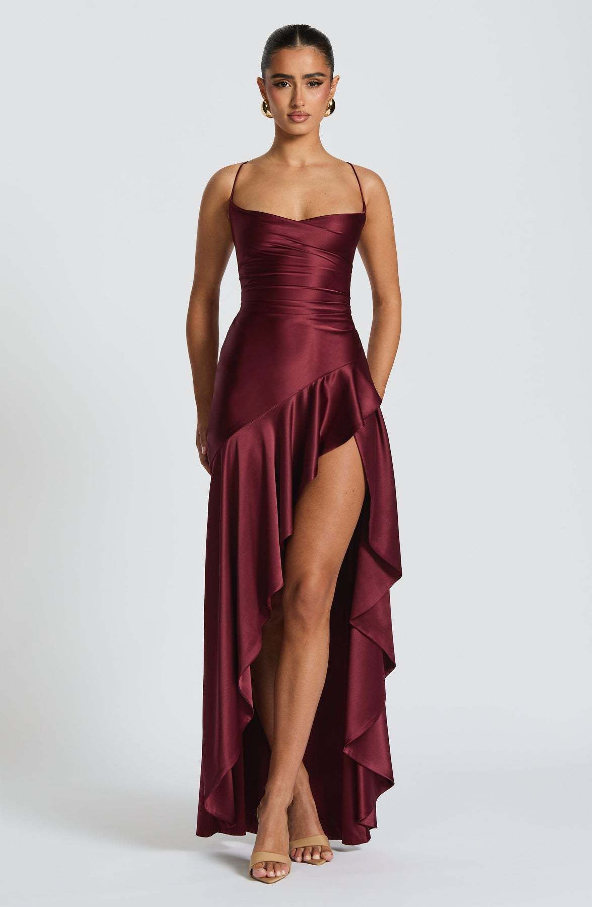 Other Women's Backless Ruffles Fashion Party Maxi Dresses Clothing Size S / US 4 / IT 40 - 1 Thumbnail