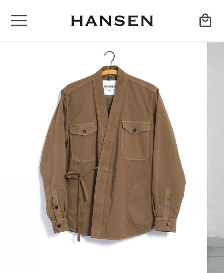HANSEN Garments HANSEN Garments REMY East & West Shirt Jacket – Camel Size US M / EU 48-50 / 2 - 2 Thumbnail