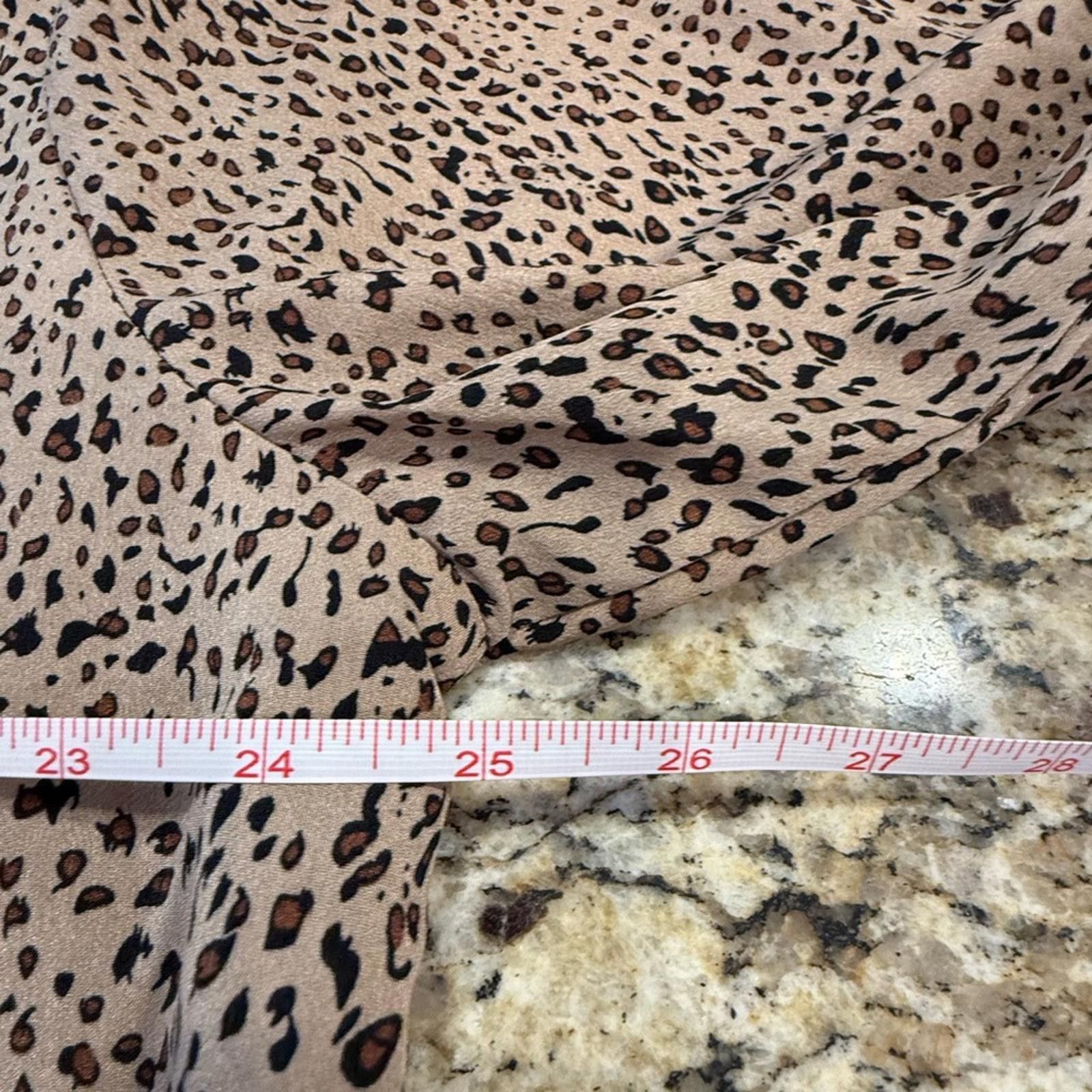 Polo Ralph Lauren POL leopard print button up shirt black tan brown SZ M Size M / US 6-8 / IT 42-44 - 11 Thumbnail
