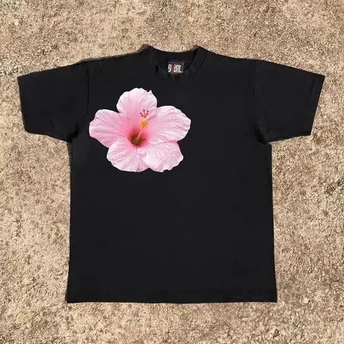 VIBE Black casual retro flower print cotton t-shirt Size US L / EU 52-54 / 3 - 3 Thumbnail