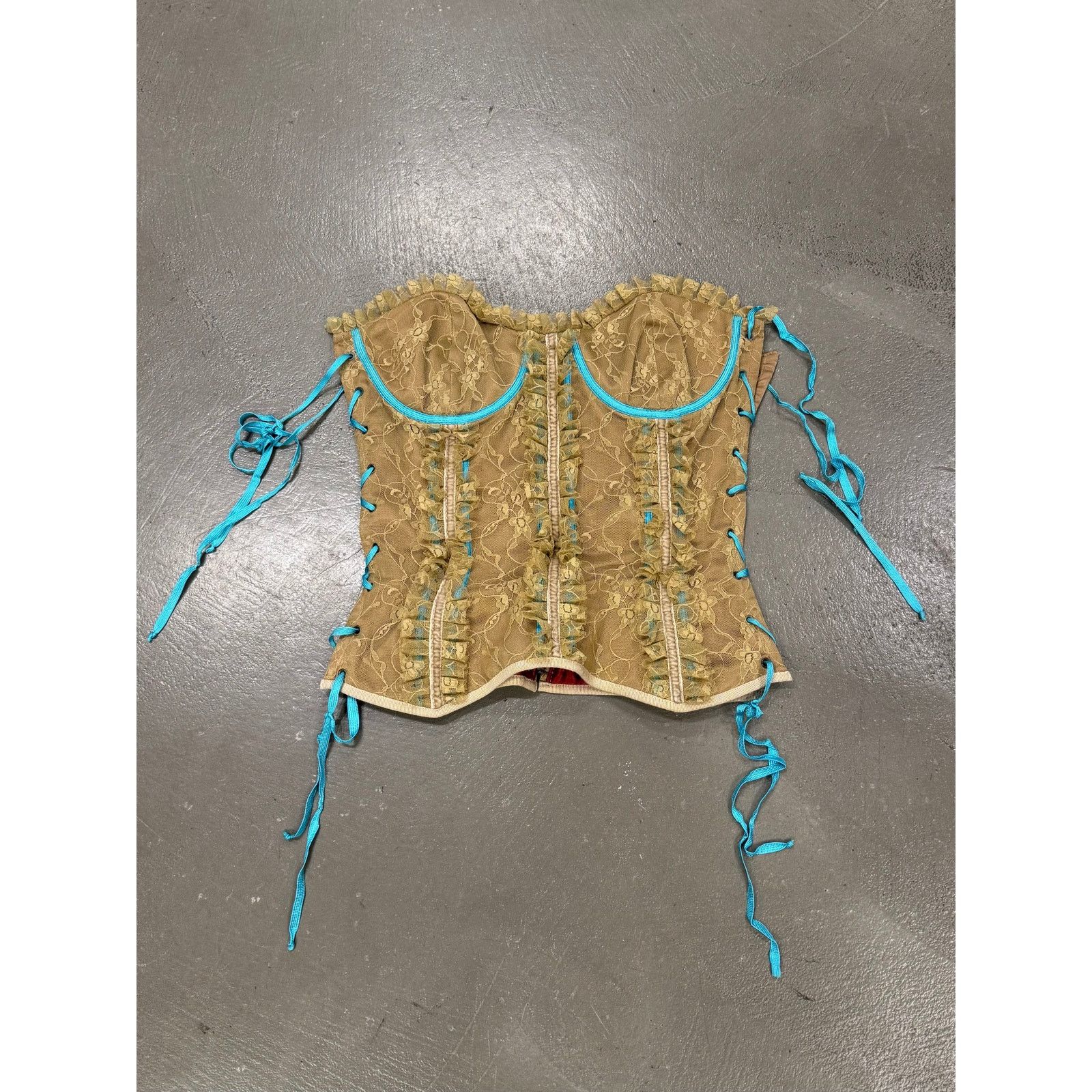 Dolce & Gabbana S/S2002 Dolce & Gabbana runway lace-up corset top Size S / US 4 / IT 40 - 2 Thumbnail