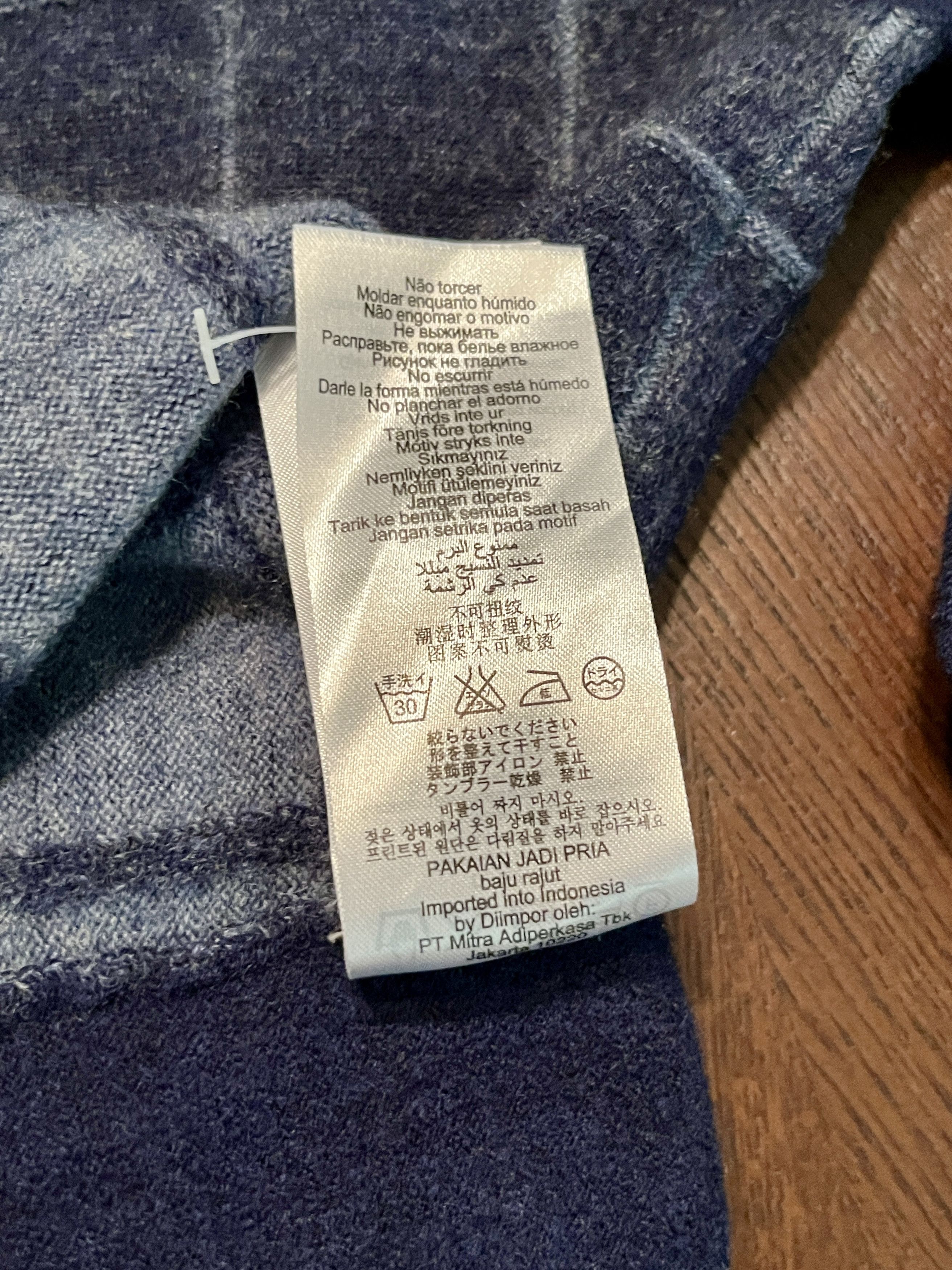 Ben Sherman Ben Sherman 100% Wool Blue Grid Crewneck Sweater Mod Men M Size US M / EU 48-50 / 2 - 11 Thumbnail