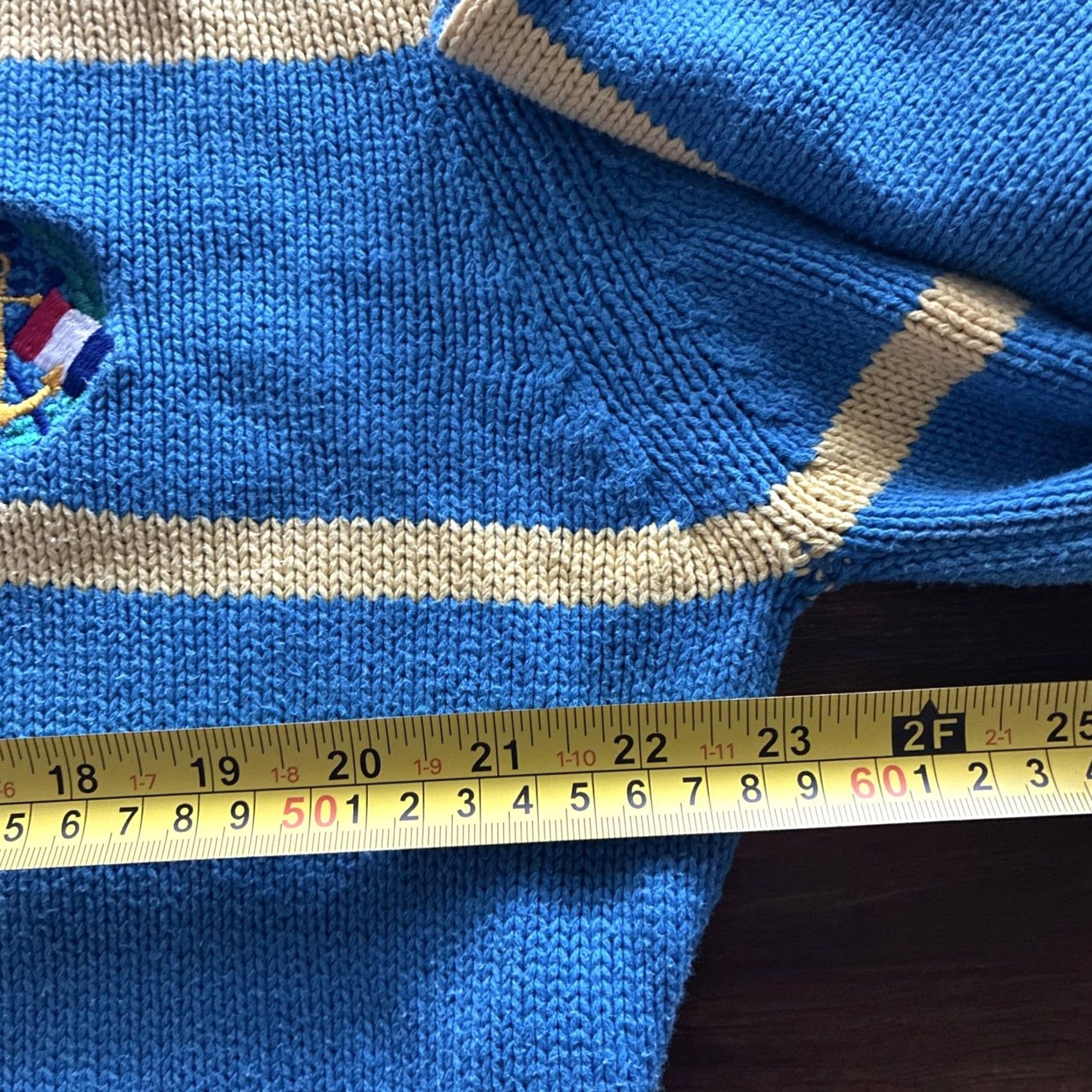 Gant GANT Nautical Sweater Men L 100% Cotton Multicolor Pullover Navy Multicolor Nautical Theme Mens Large Sweater Size US L / EU 52-54 / 3 - 6 Thumbnail