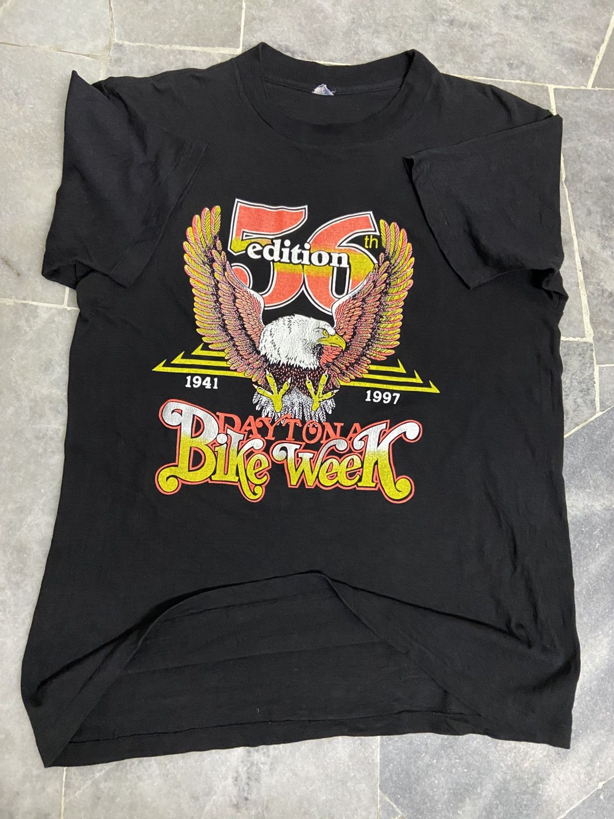 Harley Davidson Harley Davidson Vintage Tee 56 Years Bike Week Daytona Shirt Size US L / EU 52-54 / 3 - 8 Thumbnail
