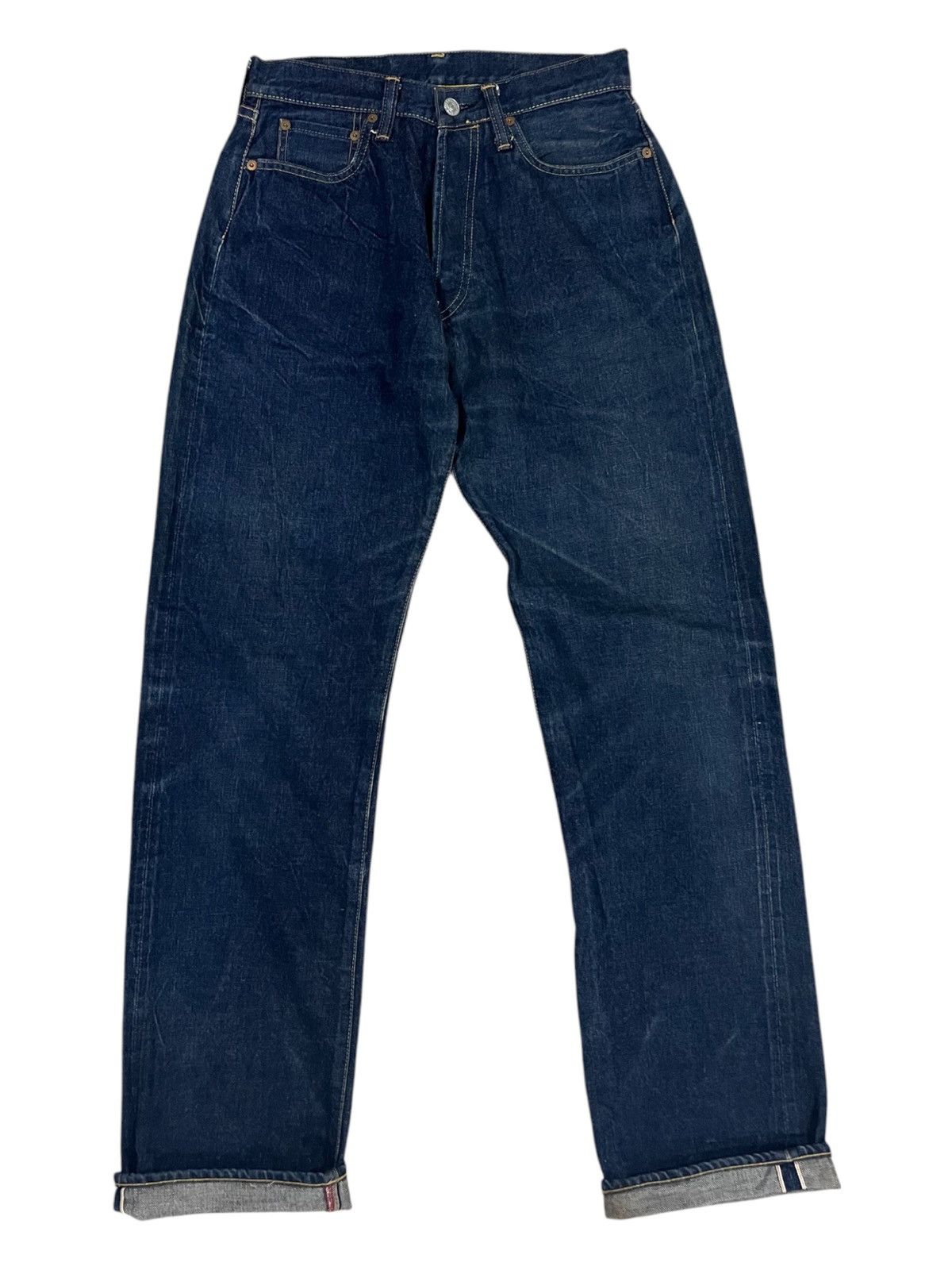 Global Work Dope & Drakar 🇯🇵 Beautiful Indigo Dyed 10OZ Selvaged Denim Size US 29 - 4 Thumbnail